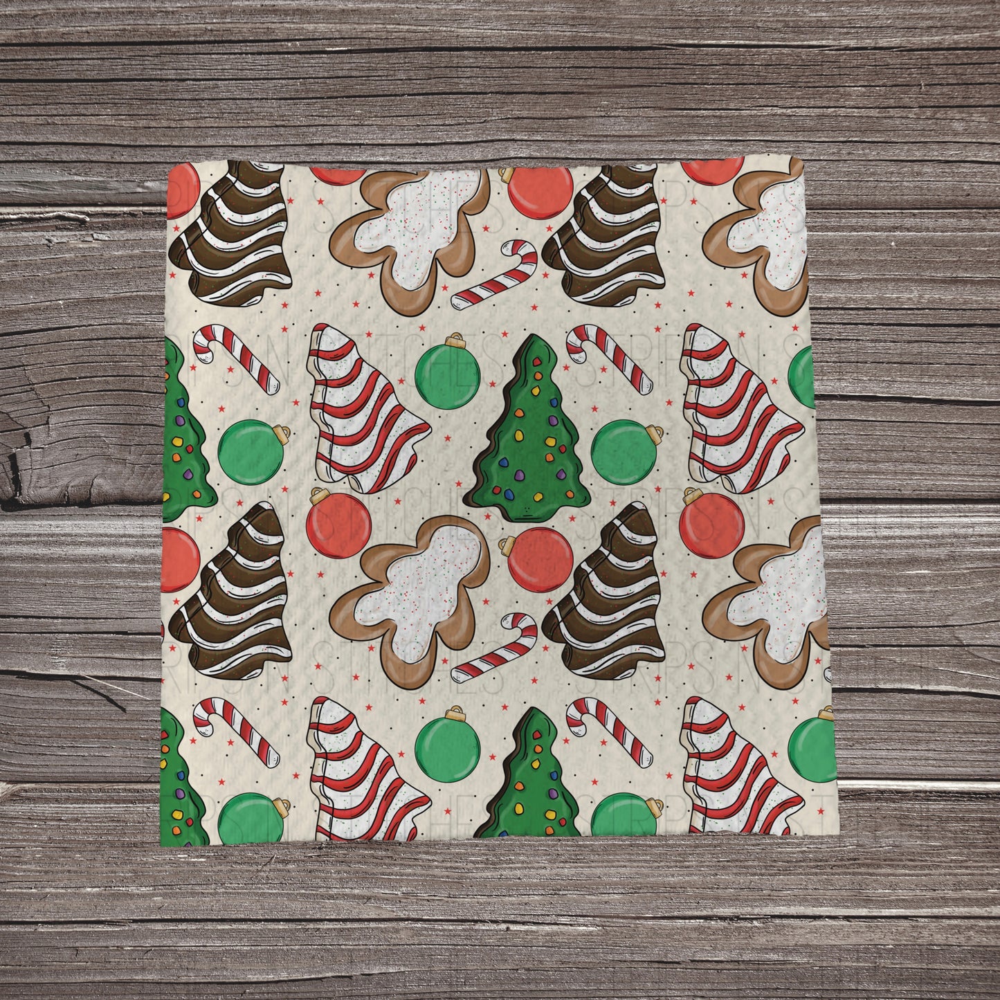 Christmas Cakes | Fabric Strip- Bow Making- Headwrap- Scrunchies