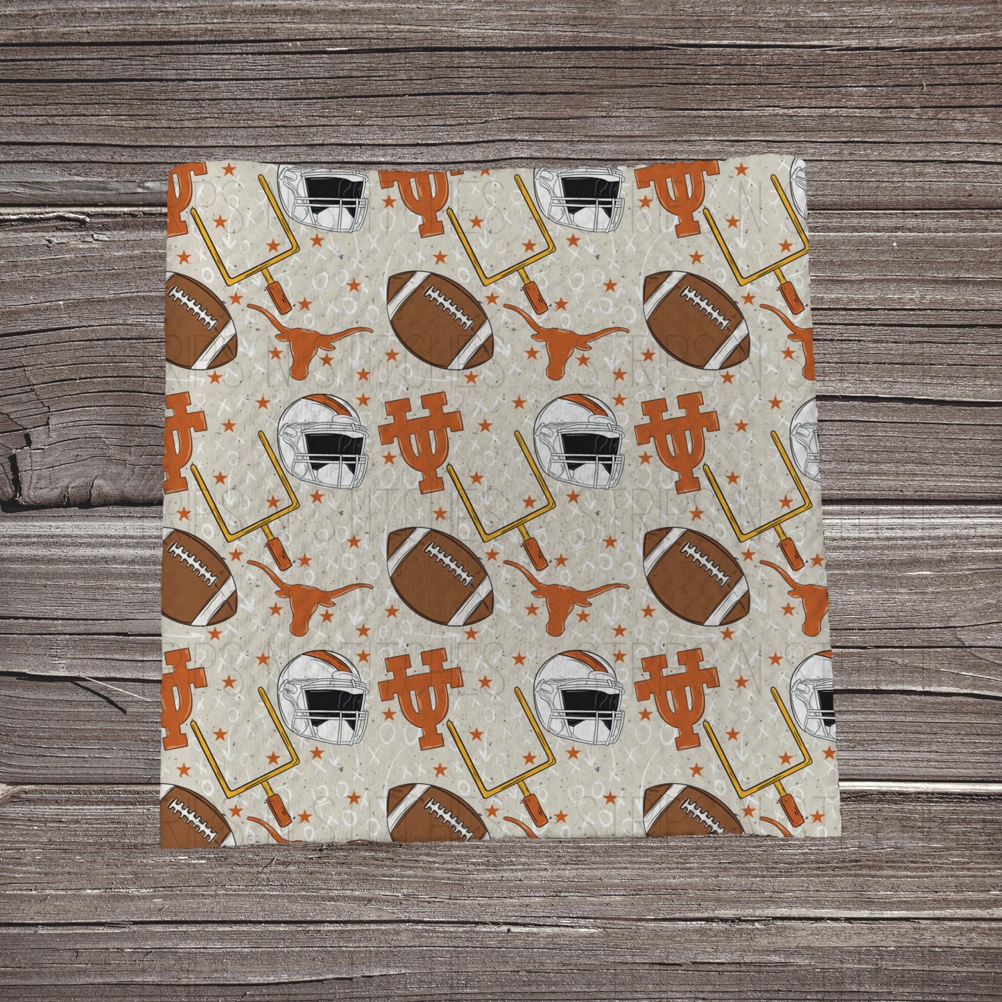 Longhorns- Playbook | Fabric Strip- Bow Making- Headwrap- Scrunchies