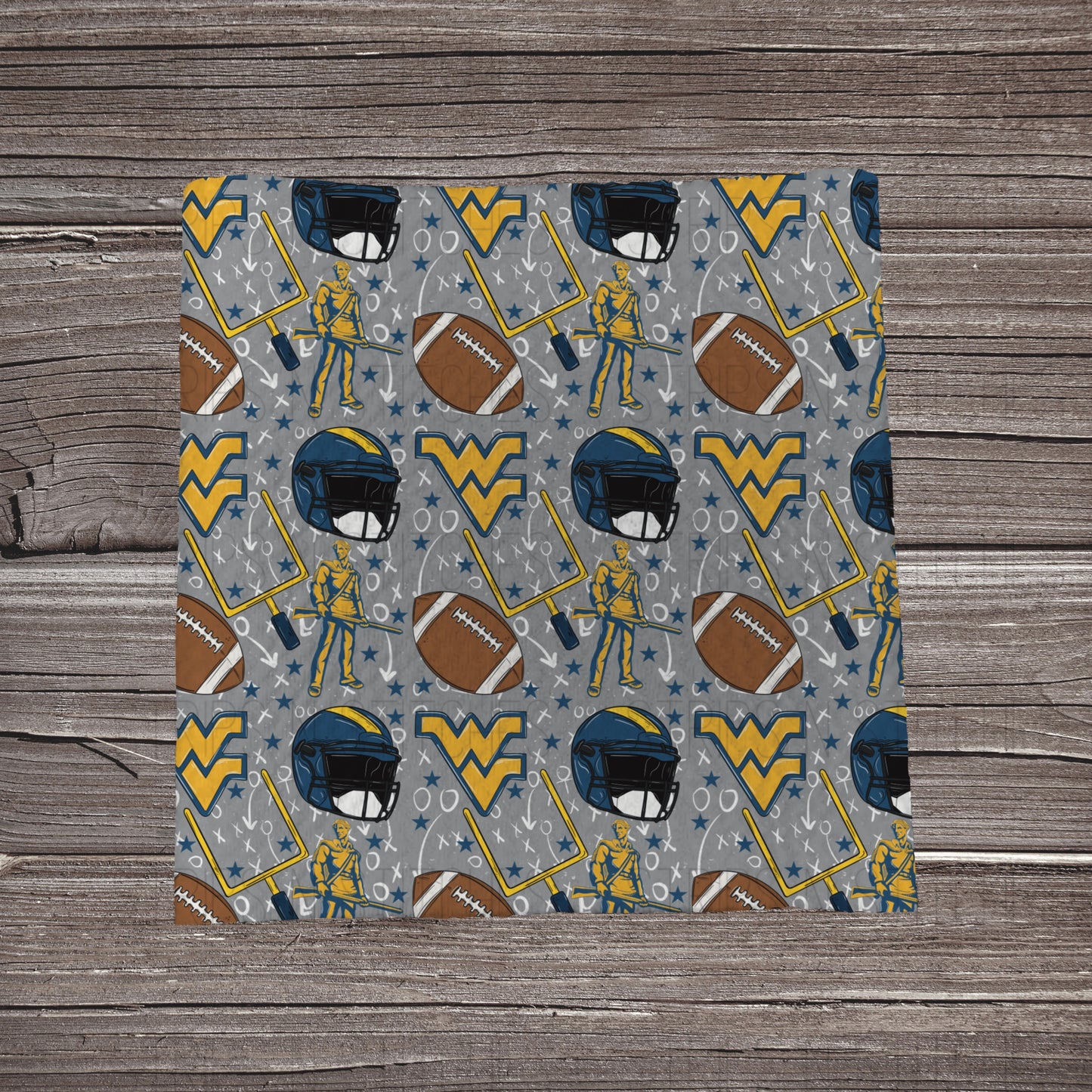 Mountaineers- Playbook | Fabric Strip- Bow Making- Headwrap- Scrunchies