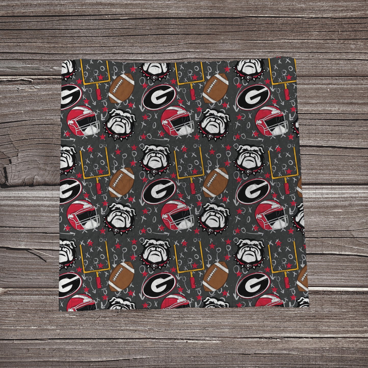 Bulldogs- Playbook | Fabric Strip- Bow Making- Headwrap- Scrunchies