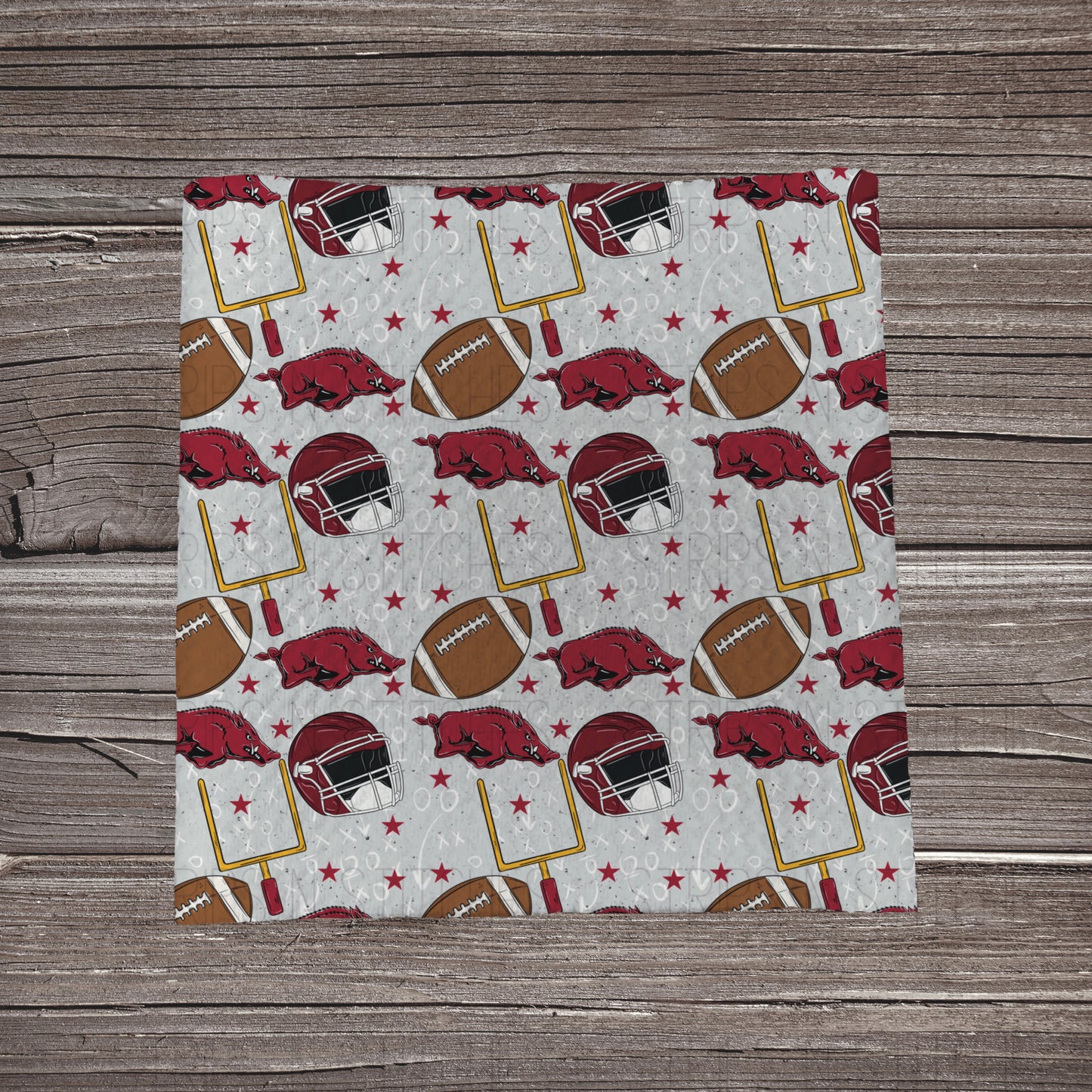 Razorbacks- Playbook | Fabric Strip- Bow Making- Headwrap- Scrunchies