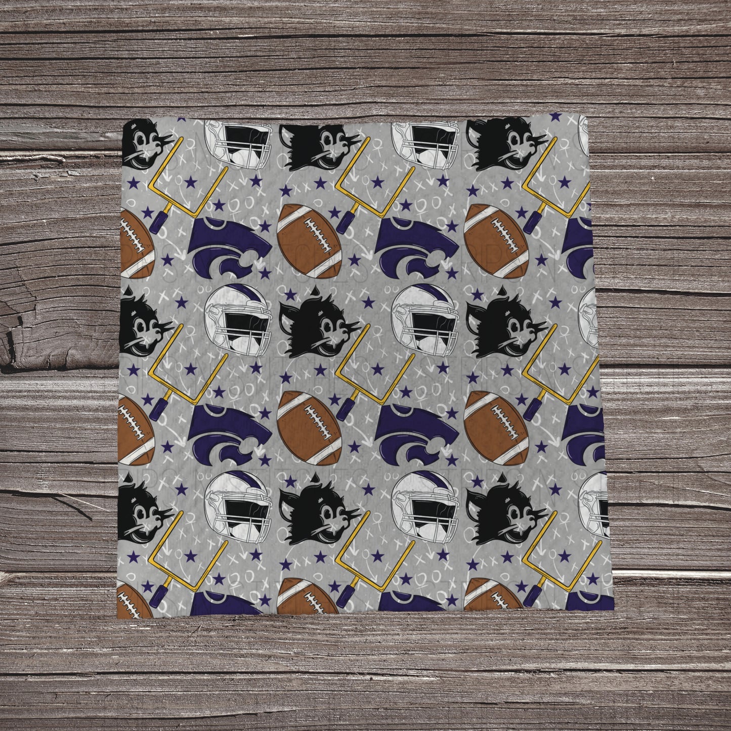 Wildcats- Playbook | Fabric Strip- Bow Making- Headwrap- Scrunchies