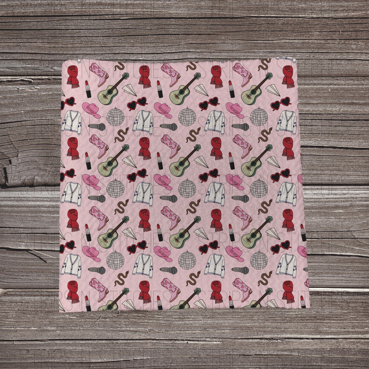 Swift Elements Pink | Bullet Fabric Strip | Bow Making | Scrunchie |