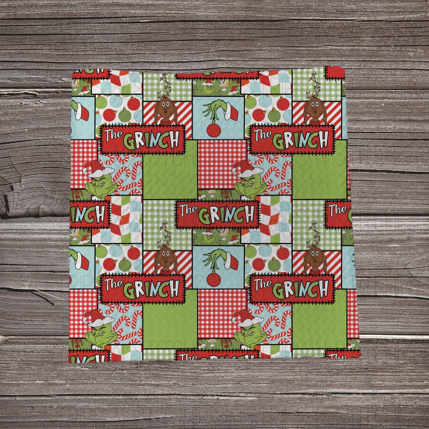 Mean Guy Patchwork | Fabric Strip- Bow Making- Headwrap- Scrunchies