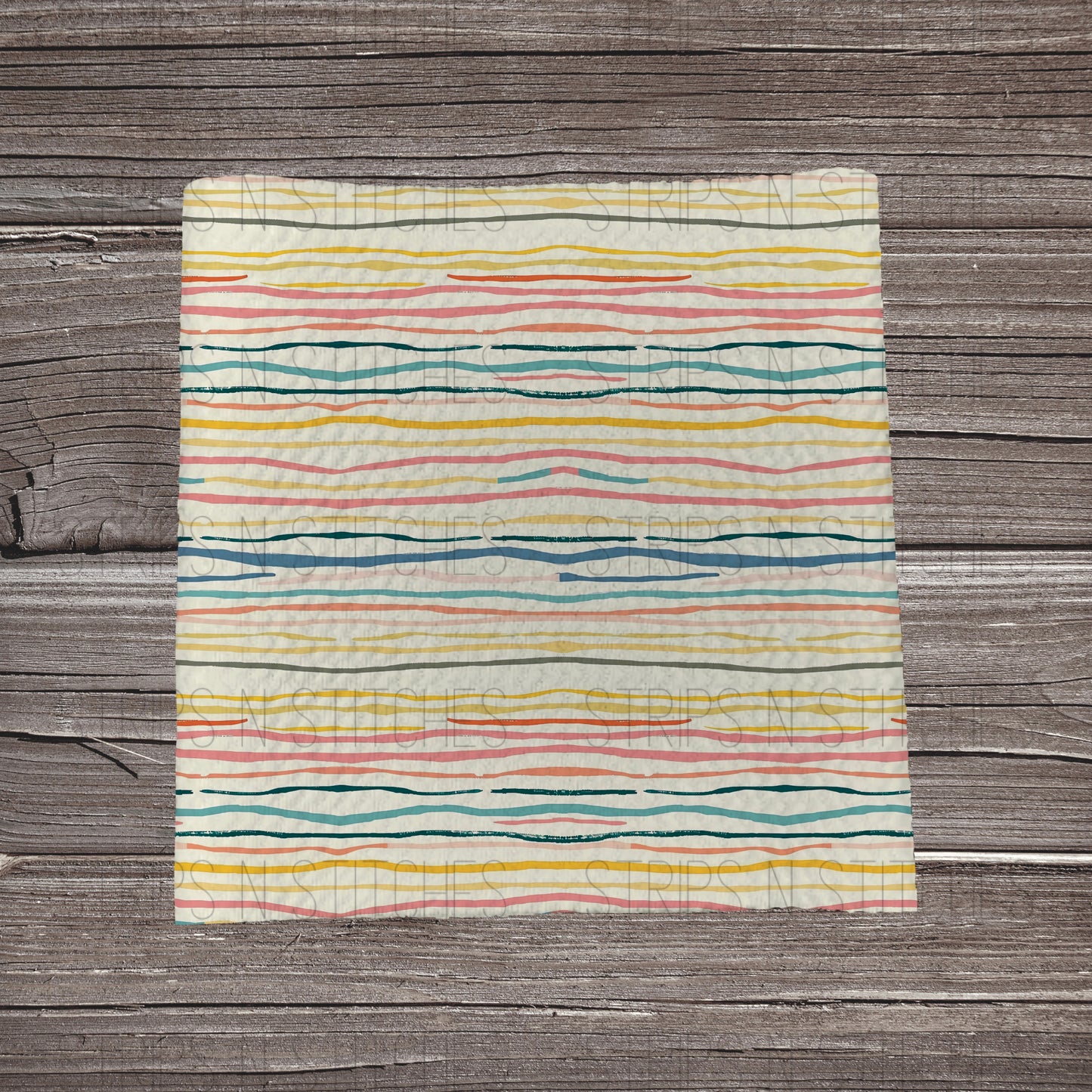 Colorful Wavy Stripes | Fabric Strips | Bow Making | Head Wrap | Scrunchies