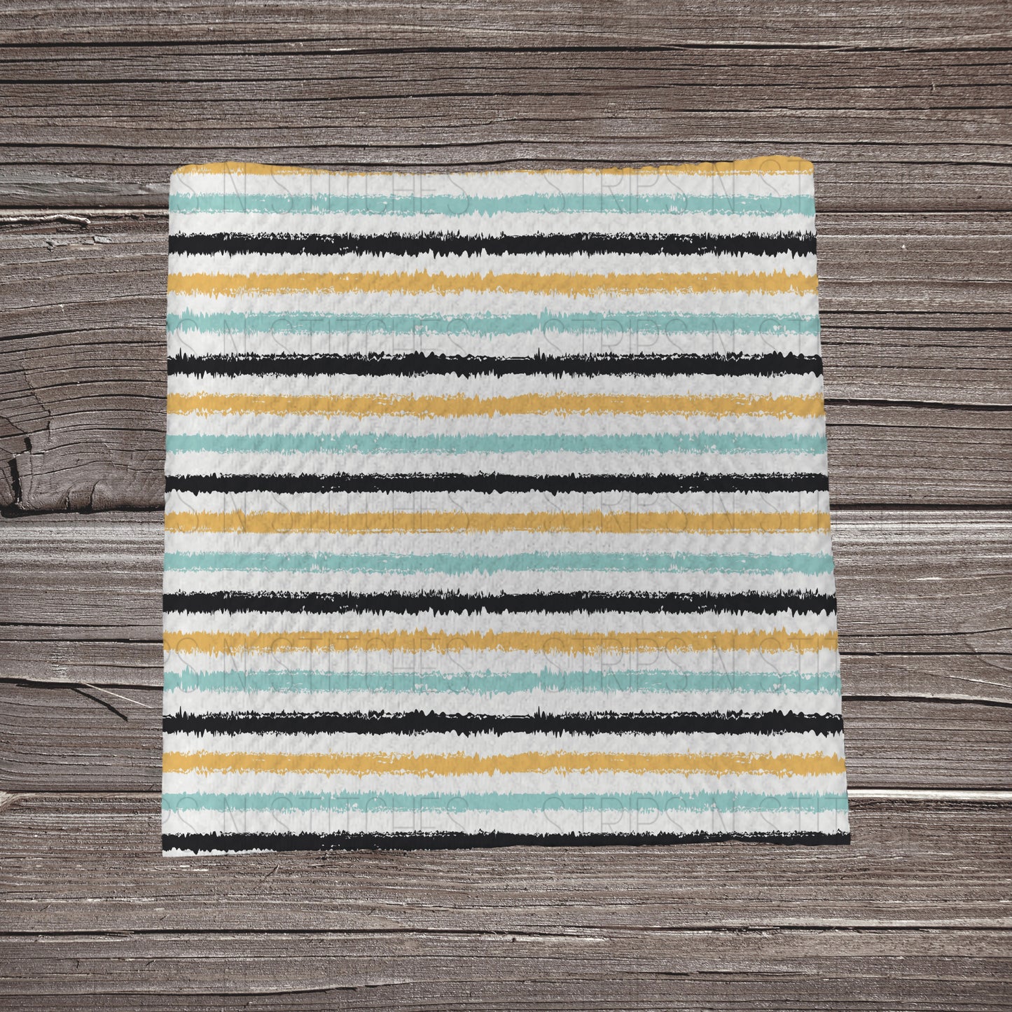 Black, Yellow & Blue Stripes | Fabric Strips | Bow Making | Head Wrap | Scrunchies