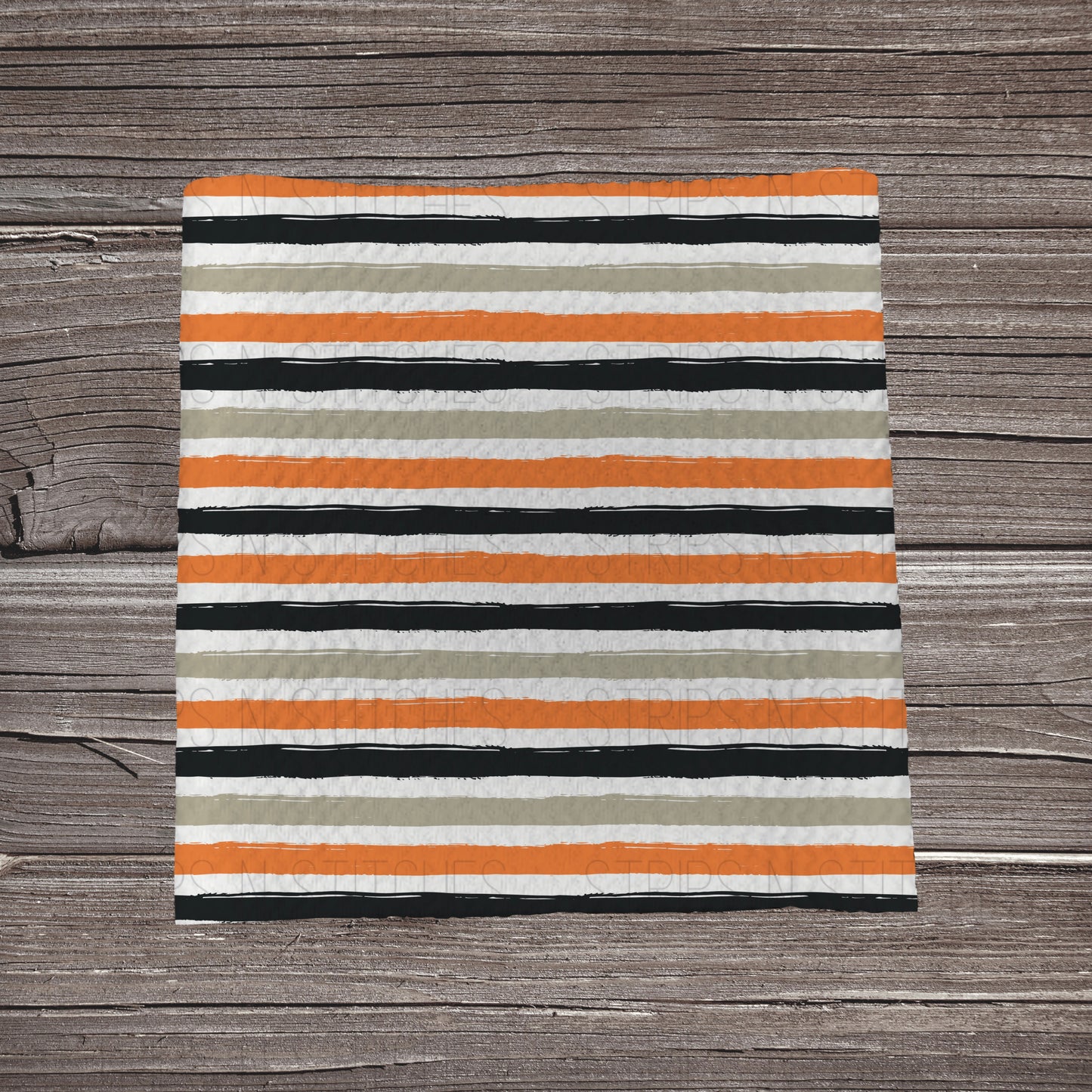 Black, Grey & Orange Stripes| Fabric Strips | Bow Making | Head Wrap | Scrunchies