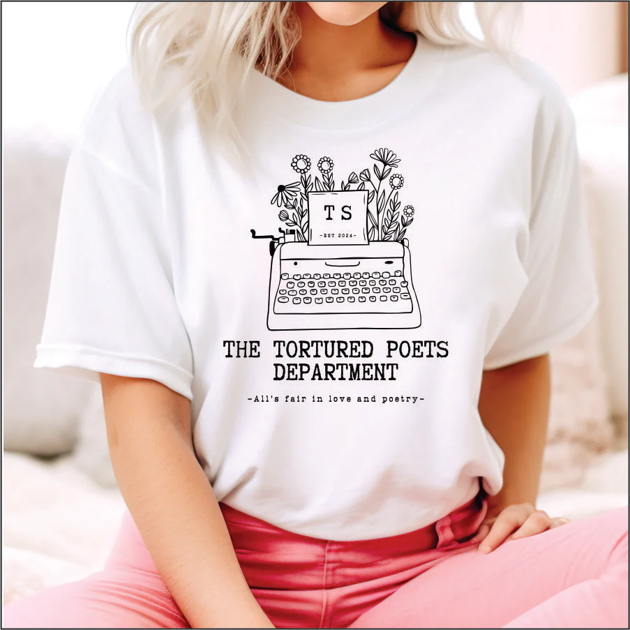 Tortured Poets Dept. Typewriter - DTF TRANSFER