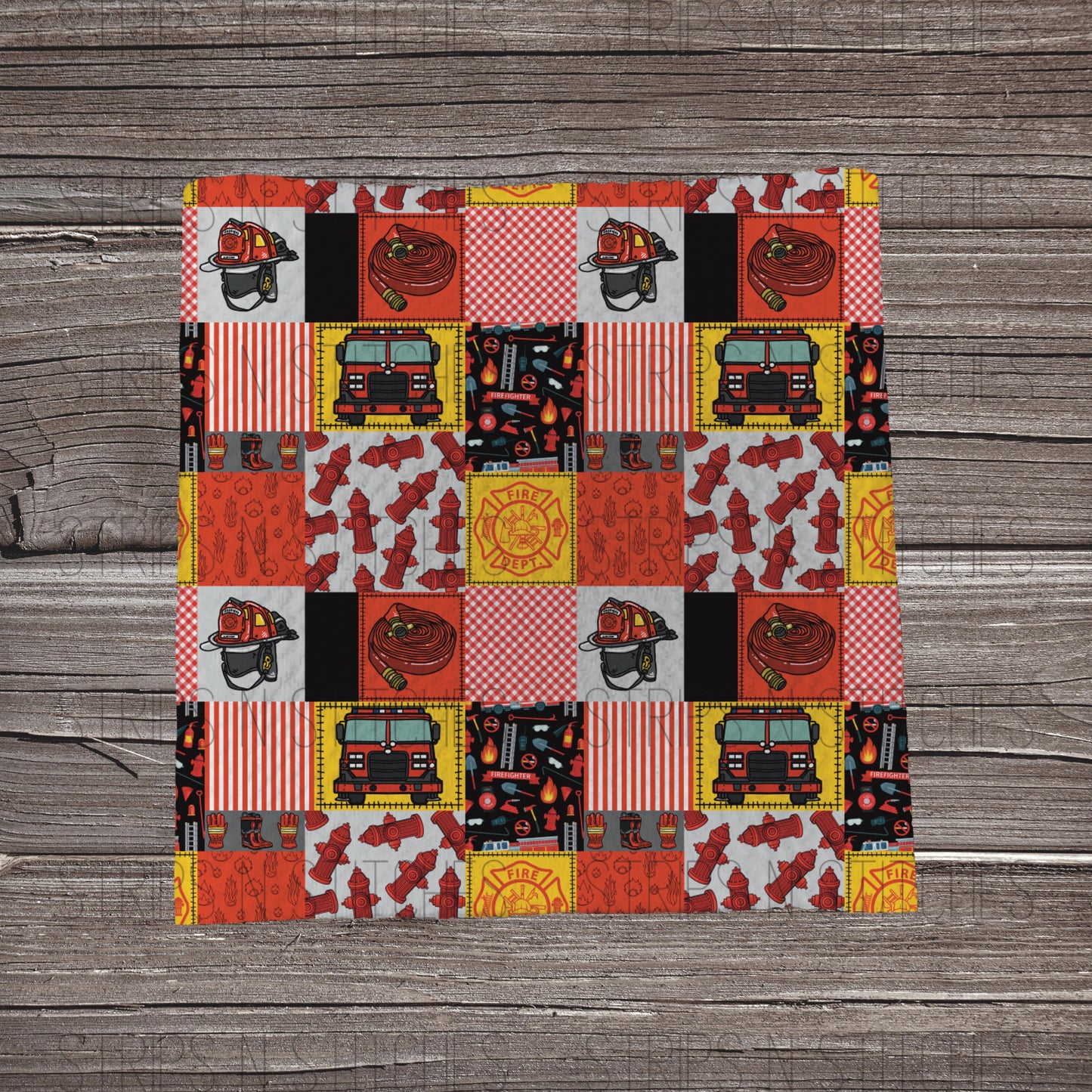 Fire Patchwork | Bullet Fabric Strip | Bow Making | Scrunchie |