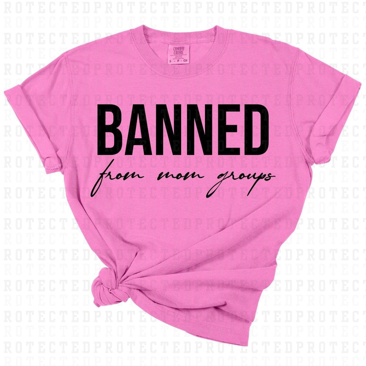 Banned From Mom Groups Scripty DTF Transfer