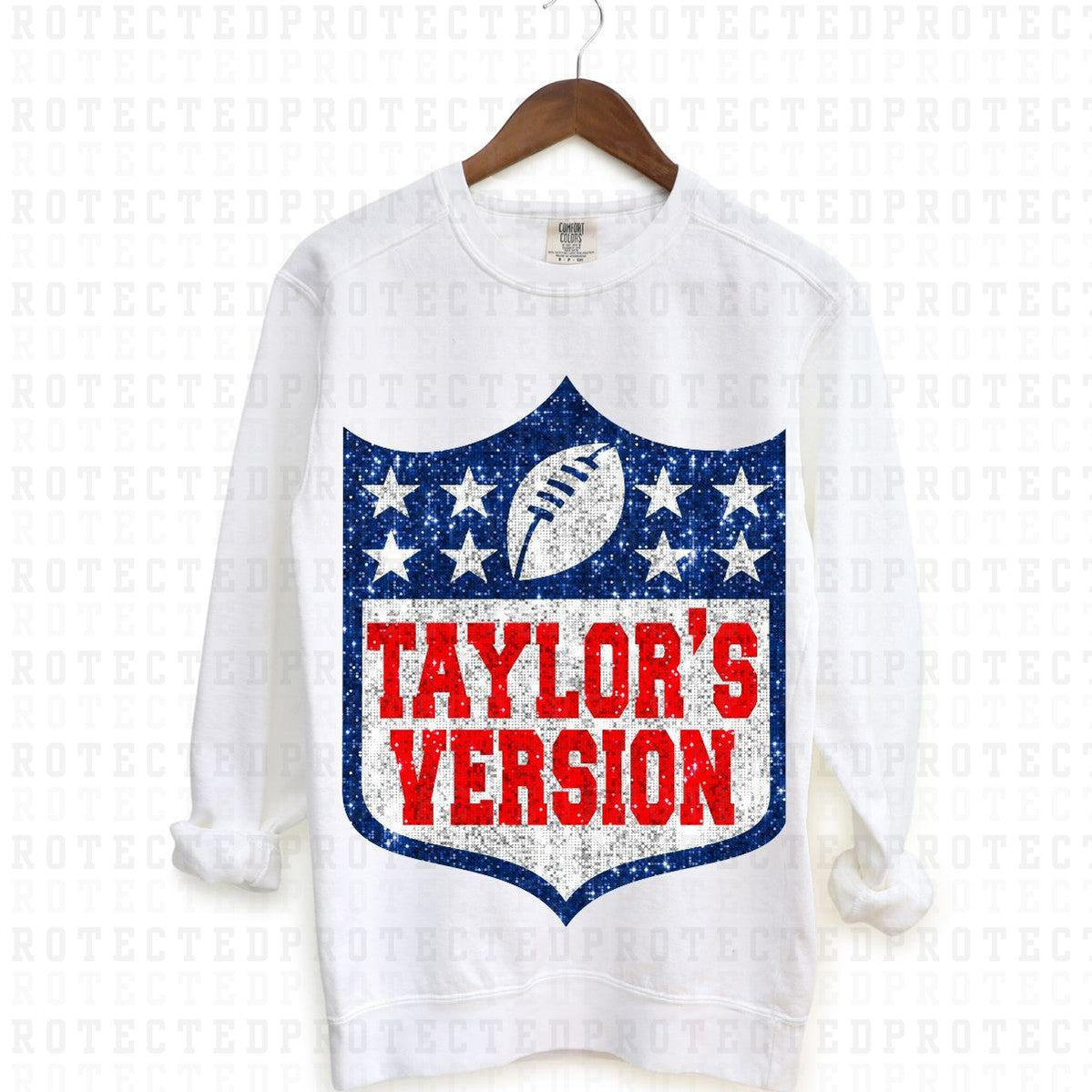 Taylor’s Version Faux Sequin DTF Transfer