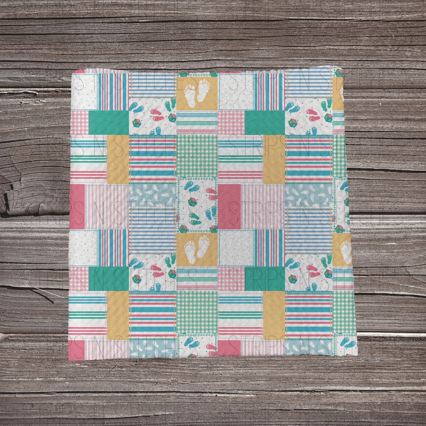 Special Delivery Patchwork | Fabric Strip- Bow Making | Headwraps