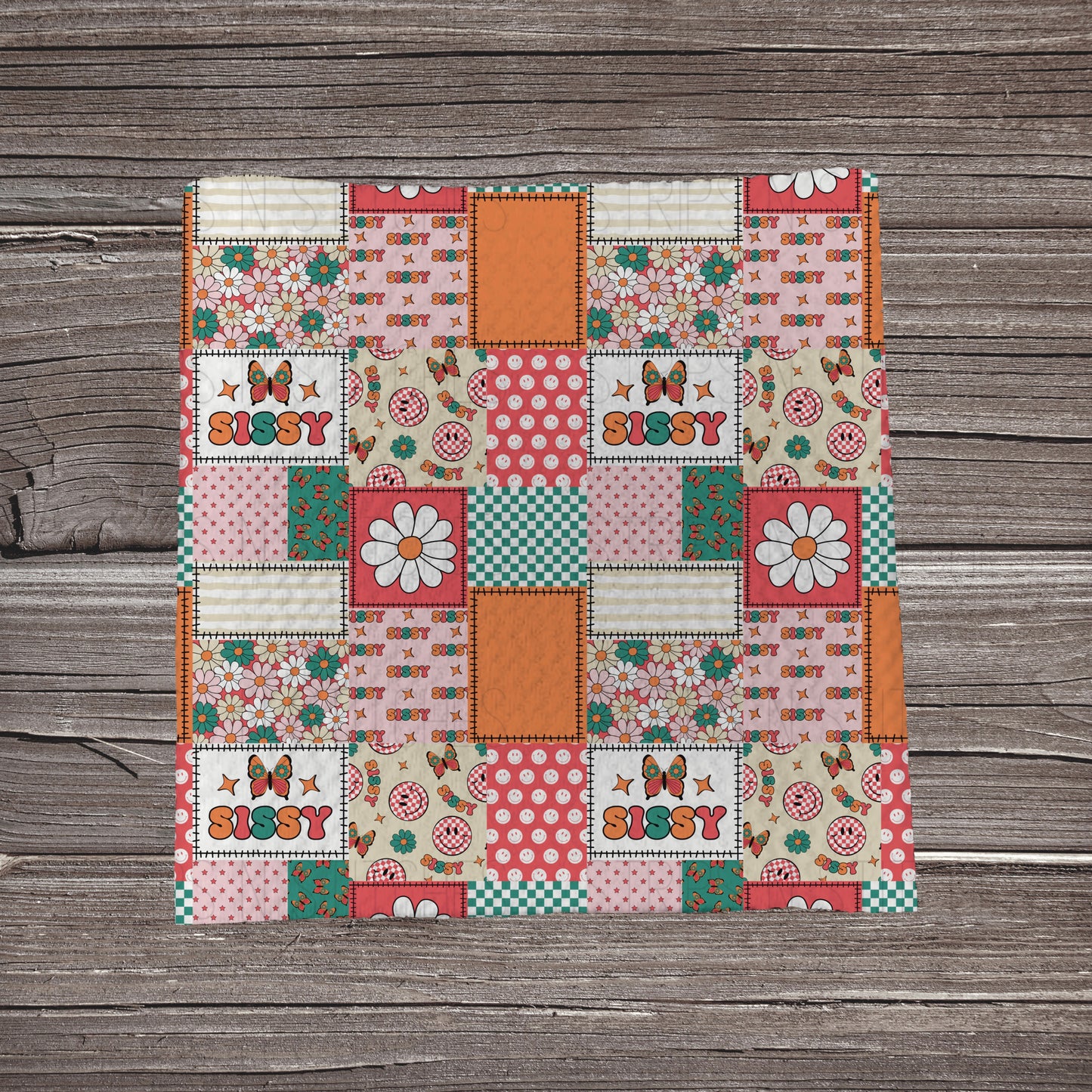 Cool Sissy Patchwork | Fabric Strip- Bow Making | Headwraps
