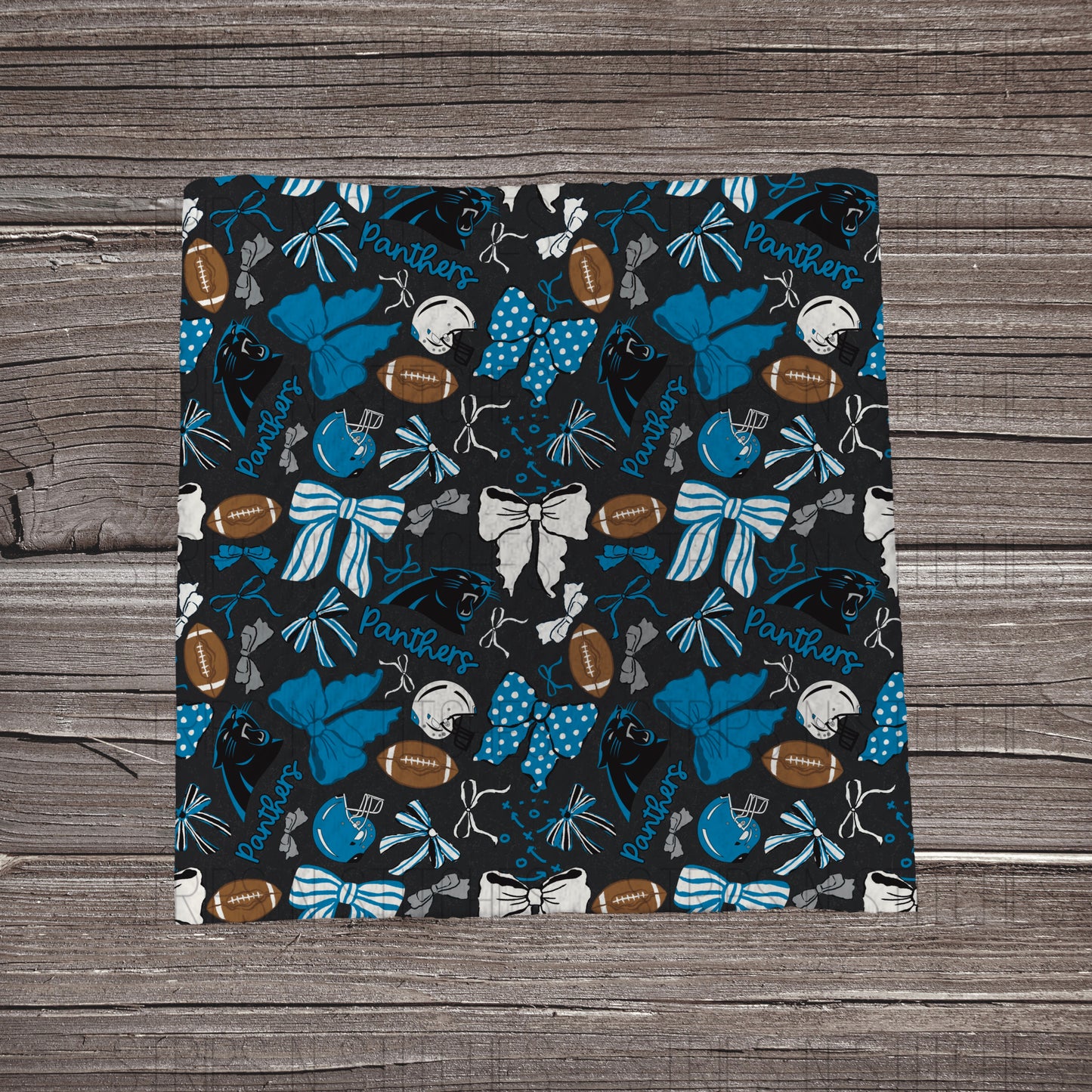 Scattered Bows & Football | All 32 Teams Available | Fabric Strip- Bow Making