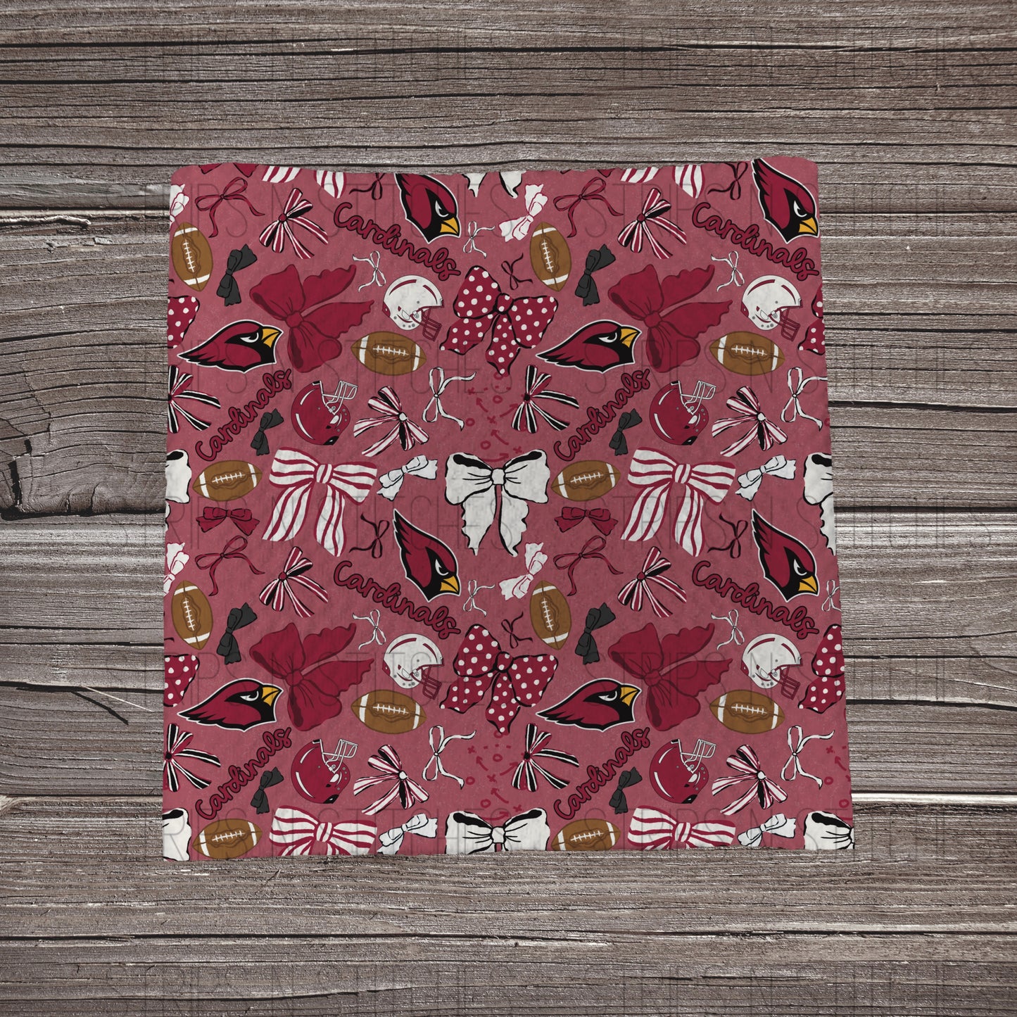 Scattered Bows & Football | All 32 Teams Available | Fabric Strip- Bow Making