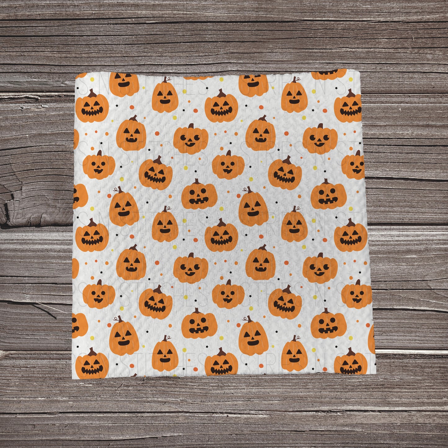 Pumpkins & Dots Scatter | Fabric Strip- Bow Making- Headwraps- Scrunchies