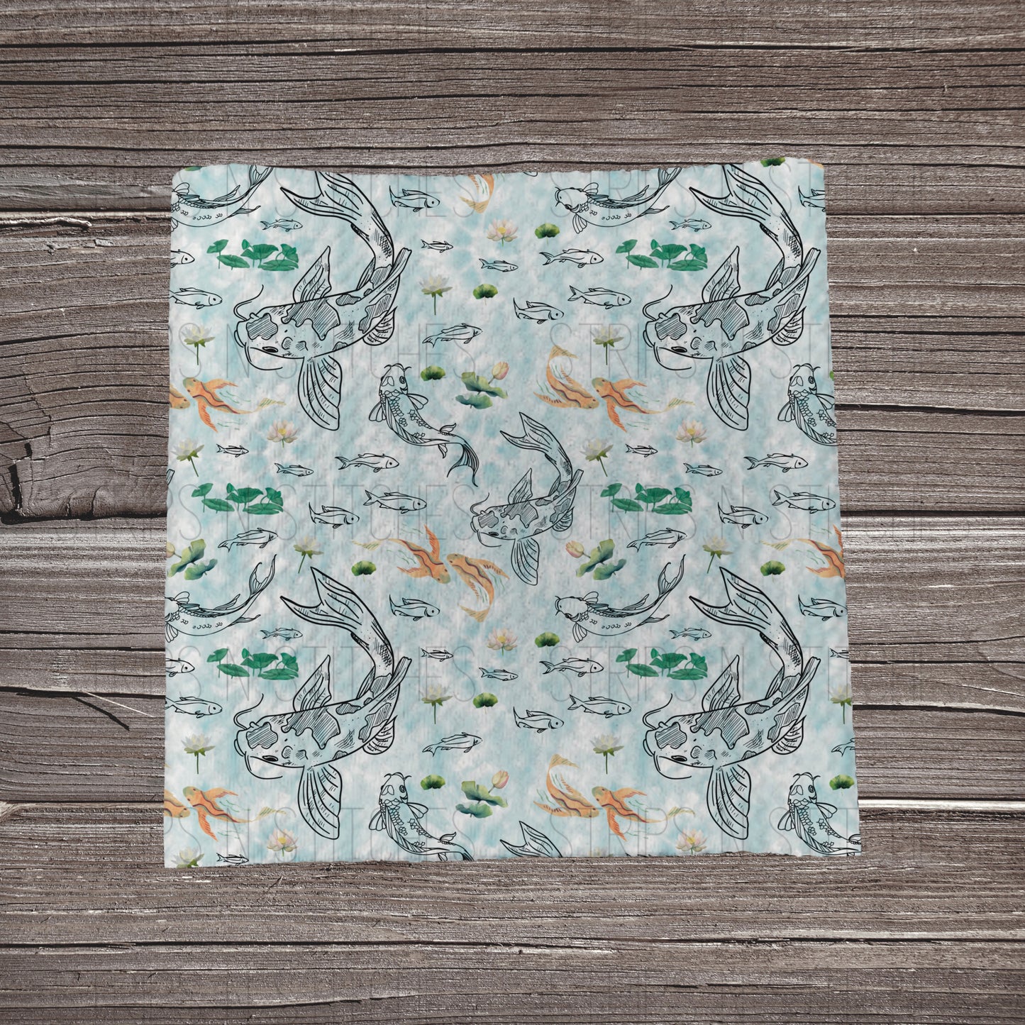 Koi Pond | Bullet Fabric Strip | Bow Making | Scrunchie |