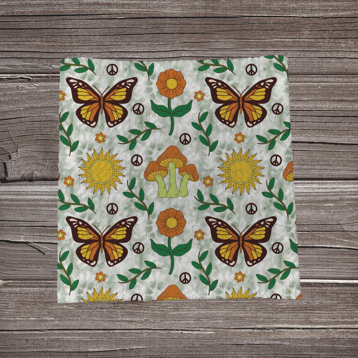 Monarchs & Mushrooms | Bullet Fabric Strip | Bow Making | Scrunchie |