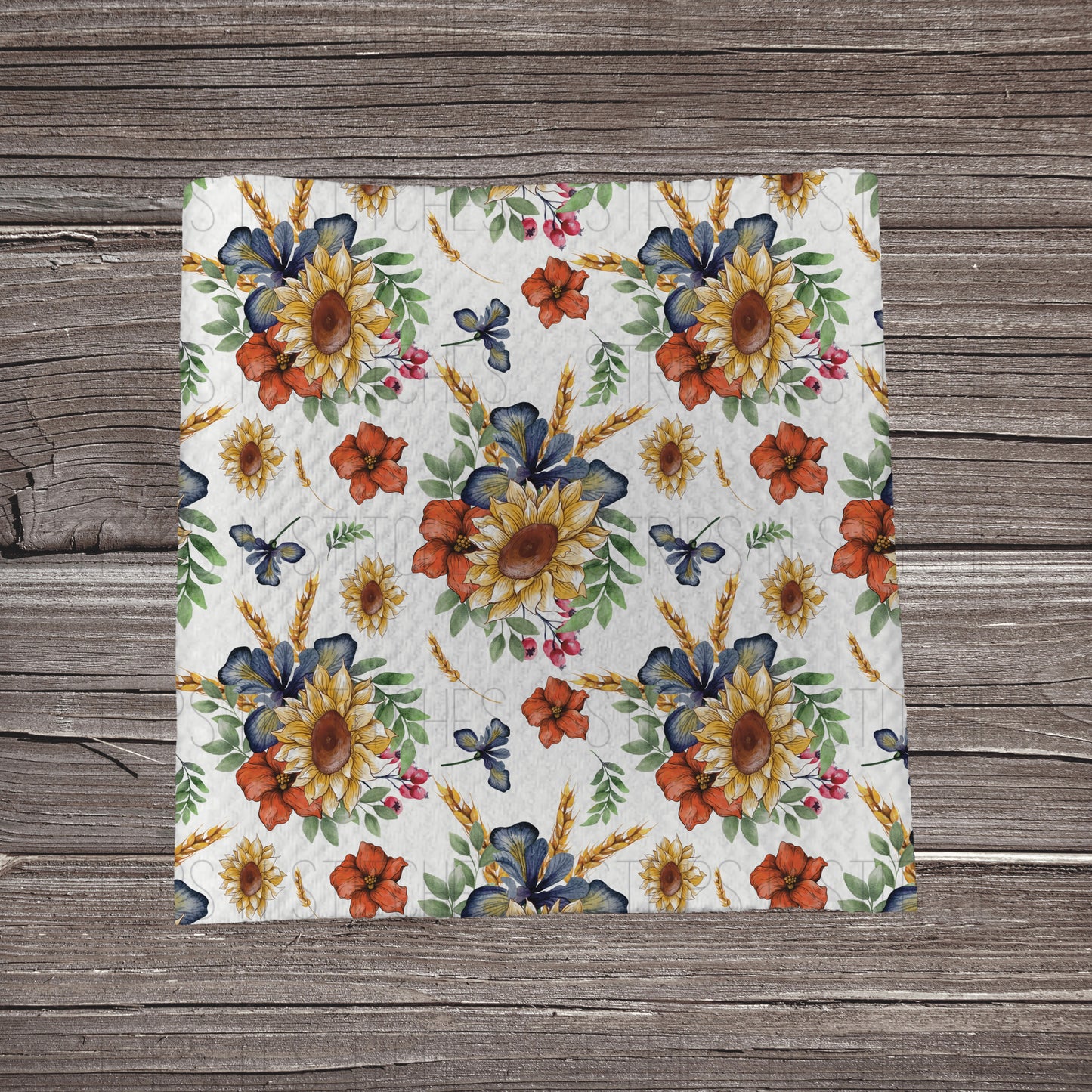Fall Sunflower Fields | Bullet Fabric Strip | Bow Making | Scrunchie |