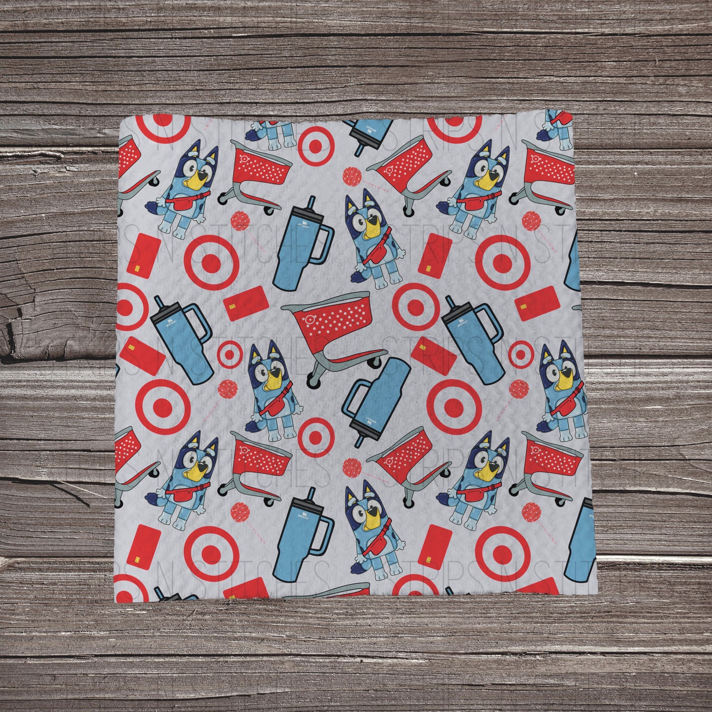 Bluey Goes to Target | Fabric Strip- Bow Making- Headwraps- Scrunchies