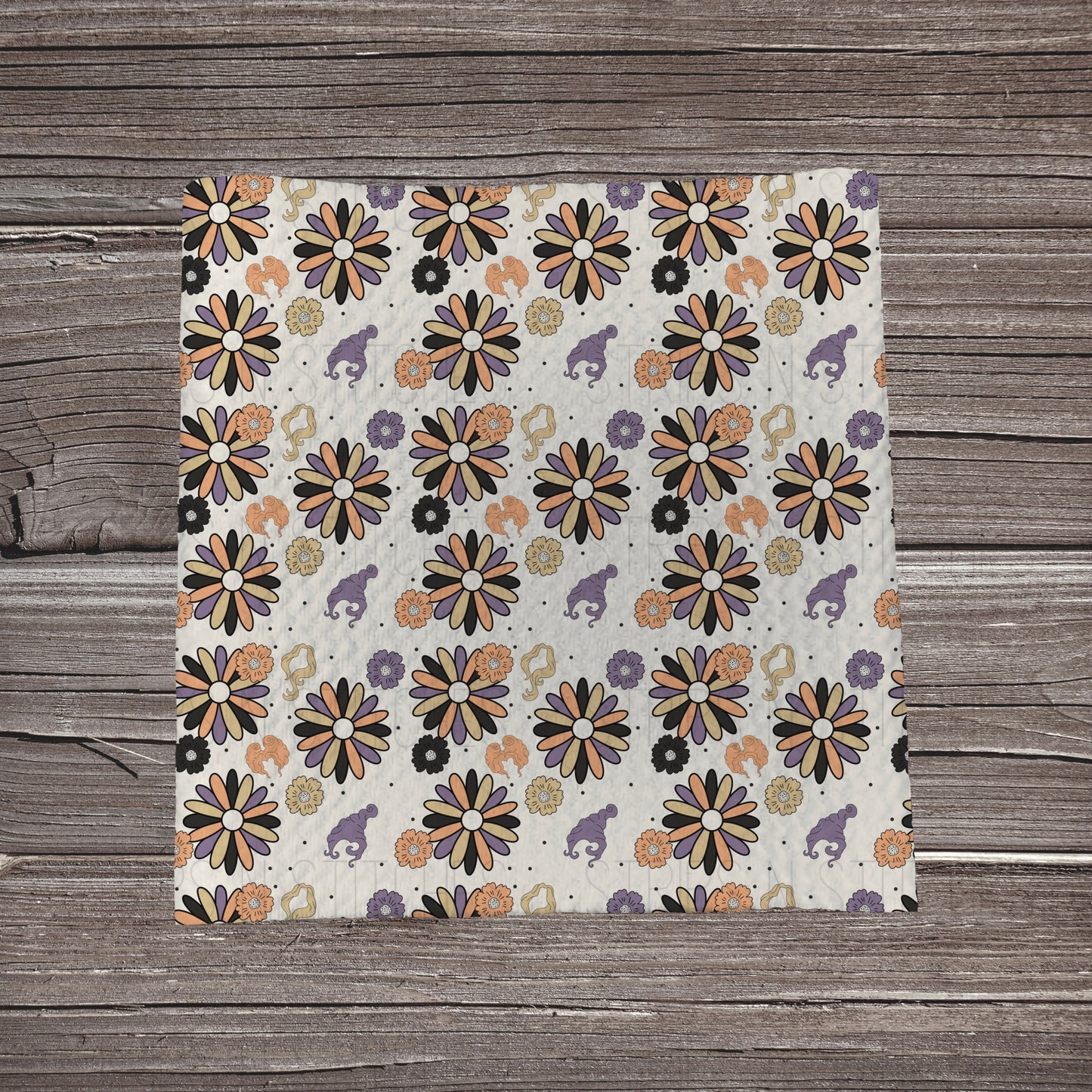 Floral Hocus Pocus | Fabric Strip- Bow Making- Headwraps- Scrunchies