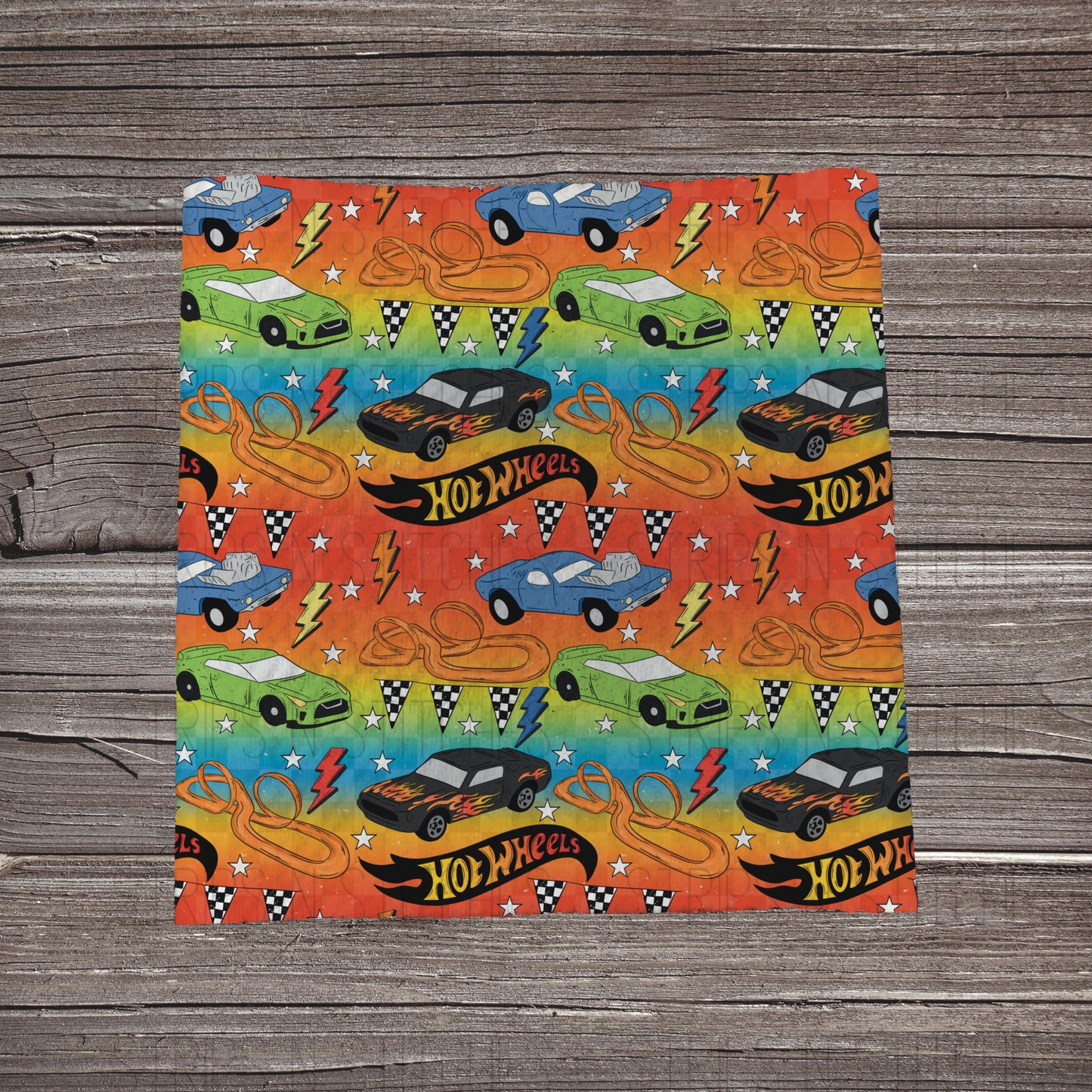 Bold Ombré Hot Wheels | Fabric Strip | Bow Making | Headwrap | Scrunchies