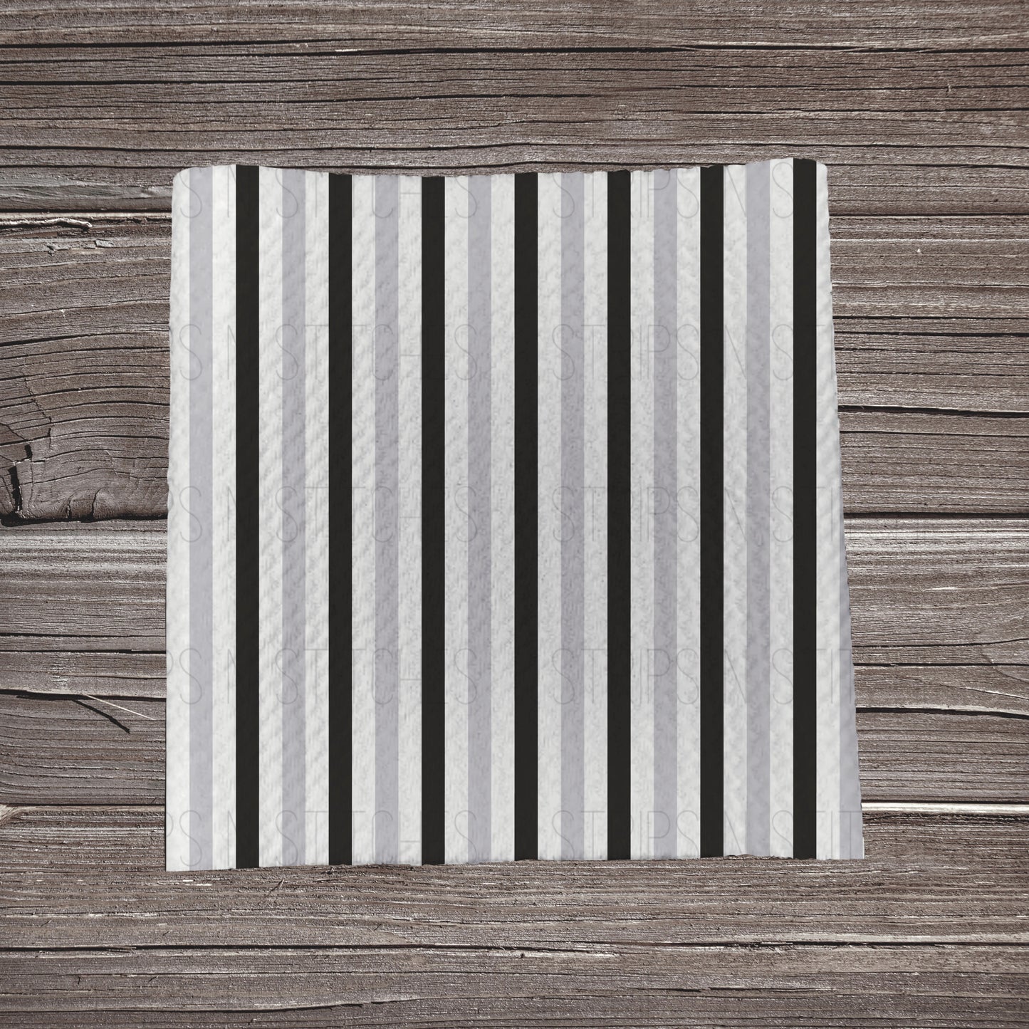 Black, Grey & White Stripes | Bullet Fabric Strip | Bow Making | Scrunchie |