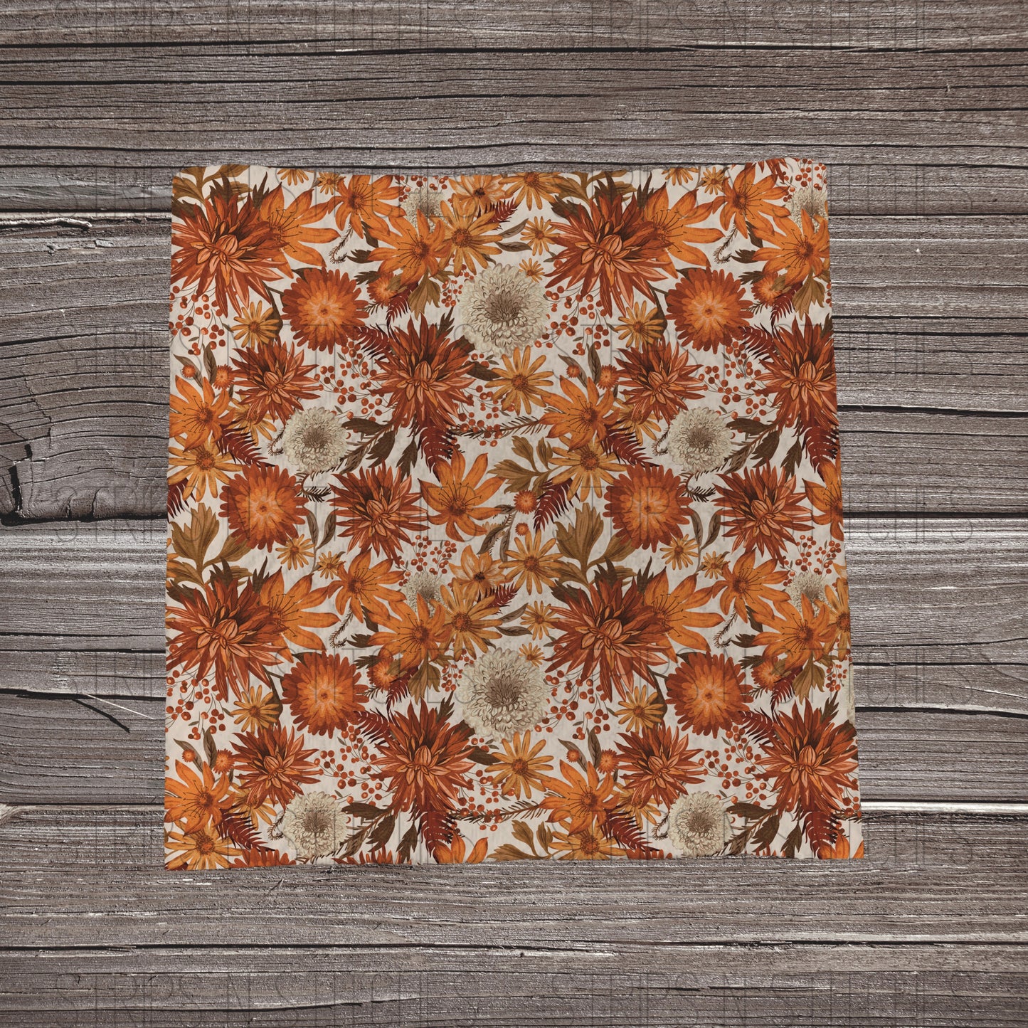 I Love Fall Watercolor Floral | Bullet Fabric Strip | Bow Making | Scrunchie | Headwraps