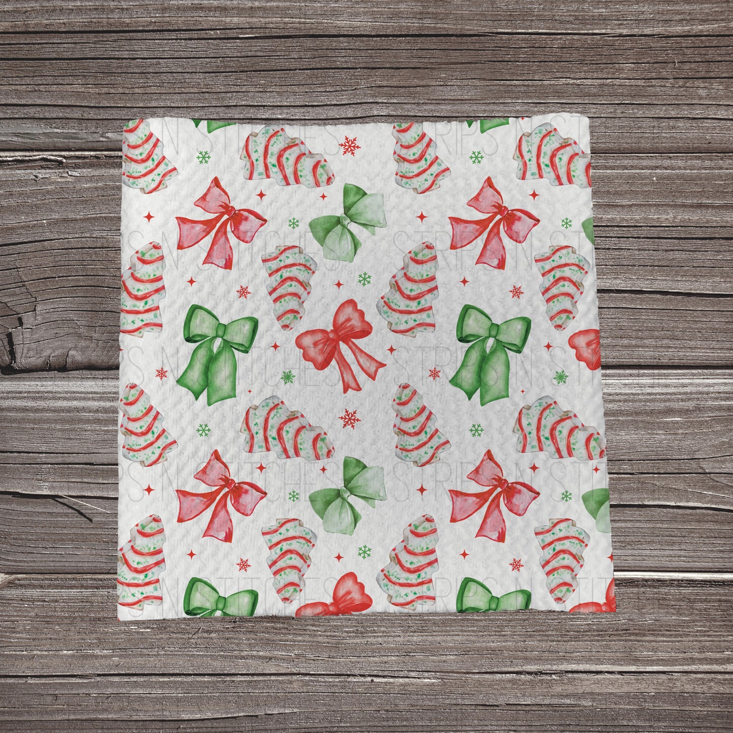 Christmas Bows & Tree Snacks | Bullet Fabric Strip | Bow Making | Scrunchie |