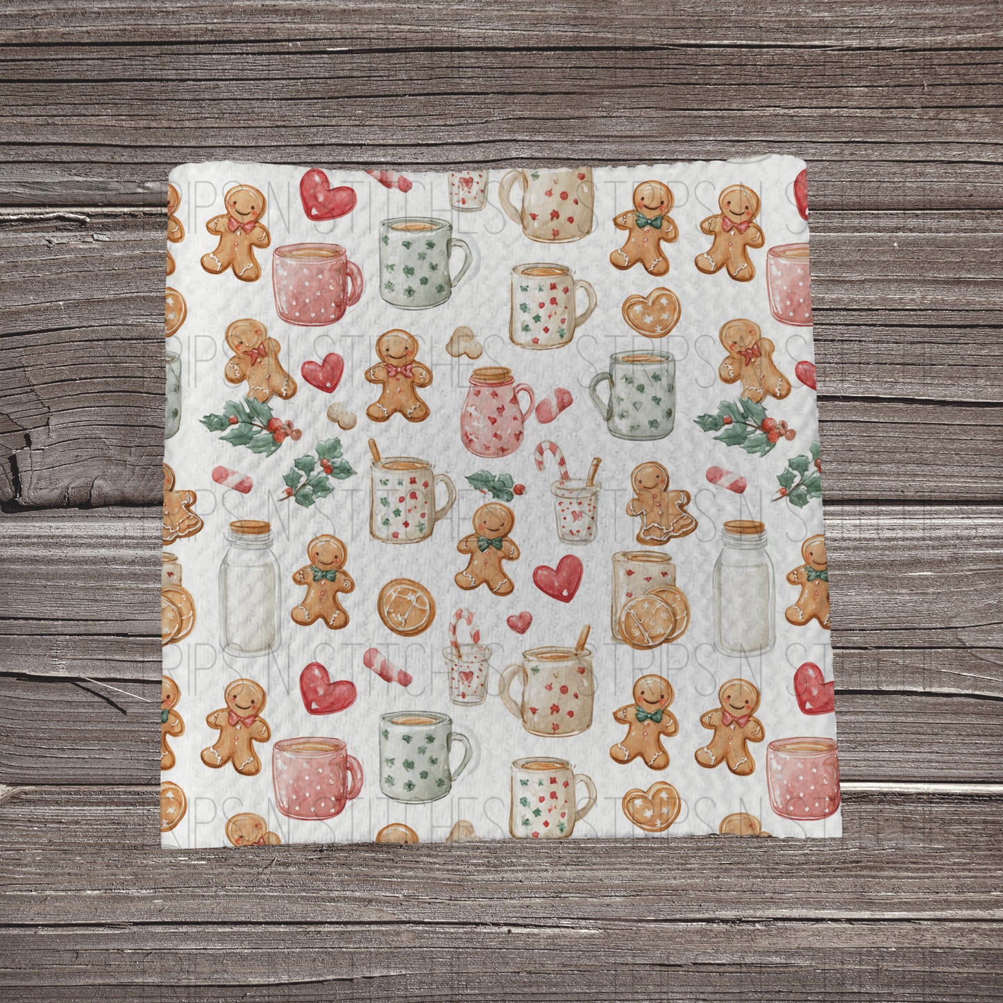 Gingerbread Cookies & Milk | Fabric Strip | Bow Making | Headwrap | Scrunchies