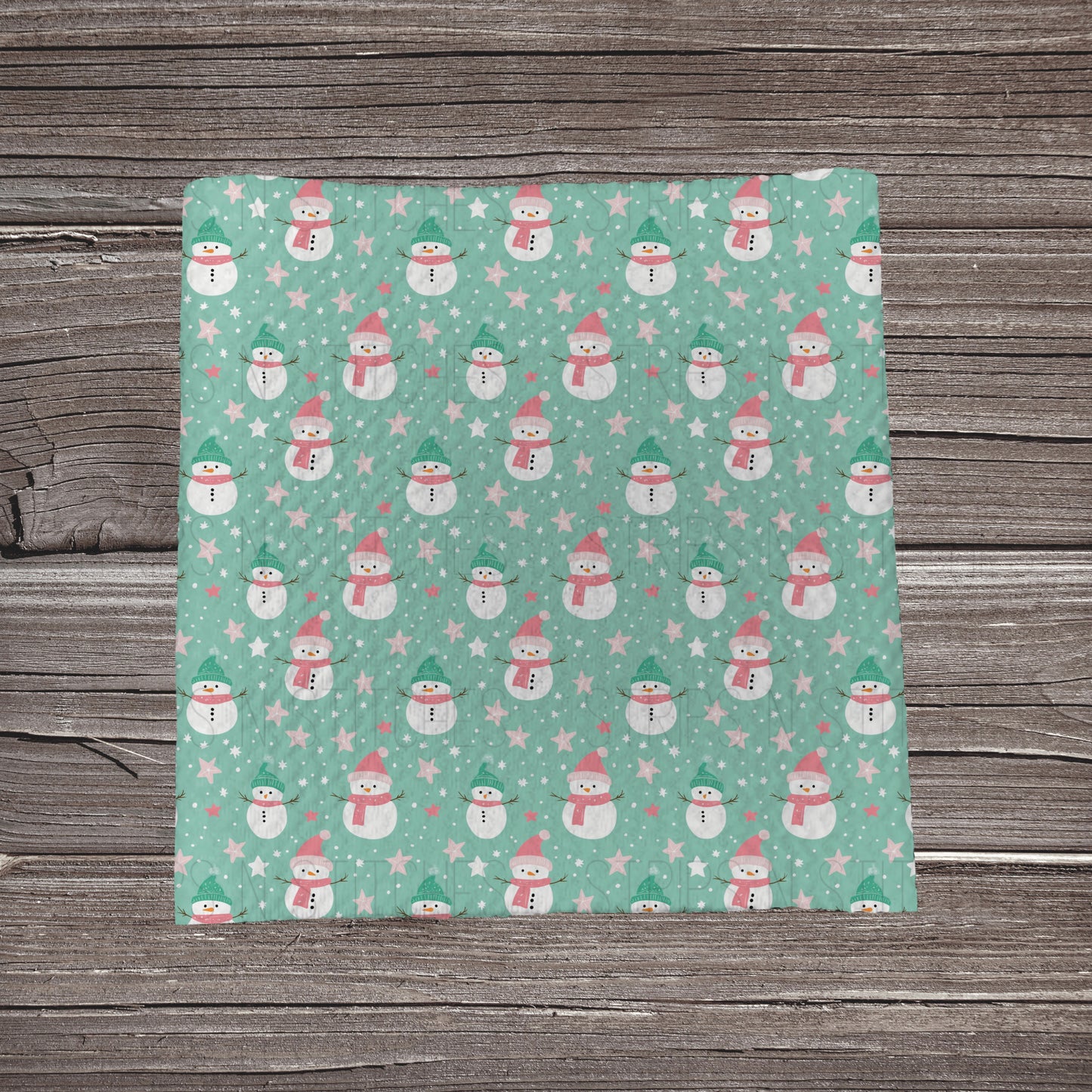 Scattered Snowman | Fabric Strip- Bow Making- Headwra