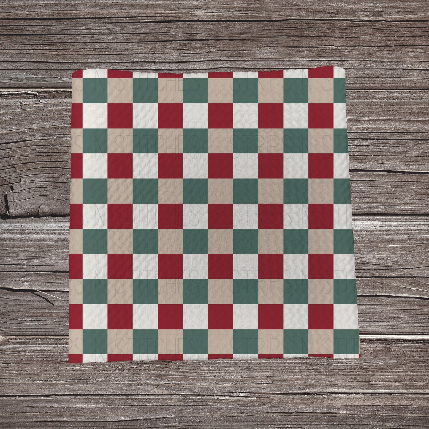 Christmas Tree Snacks Coord Checkers | Bullet Fabric Strip | Bow Making | Scrunchie |
