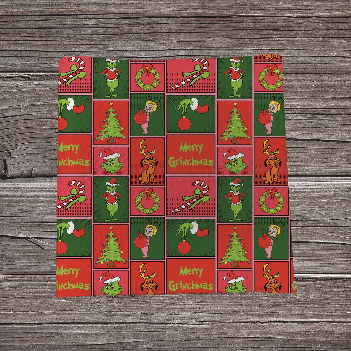Merry Grinchmas Patchwork | Bullet Fabric Strip | Bow Making | Scrunchie | Headwraps
