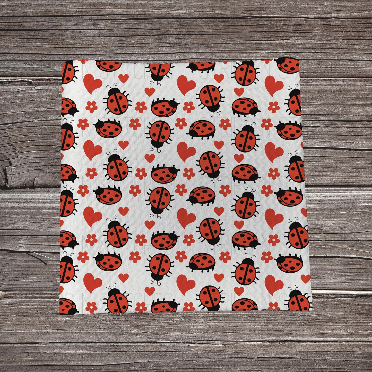 Scattered Ladybugs | Bullet Fabric Strip | Bow Making | Scrunchie |