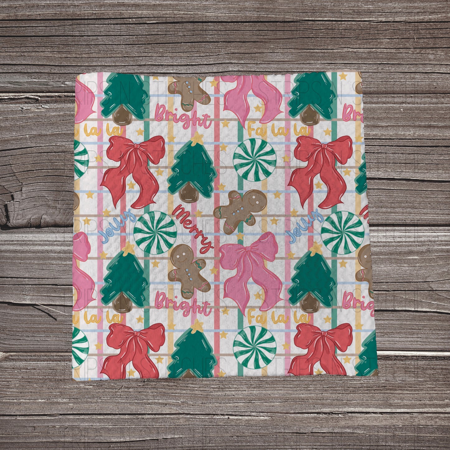 Merry, Bright & Fa La La Plaid | Fabric Strip | Bow Making | Headwrap | Scrunchies