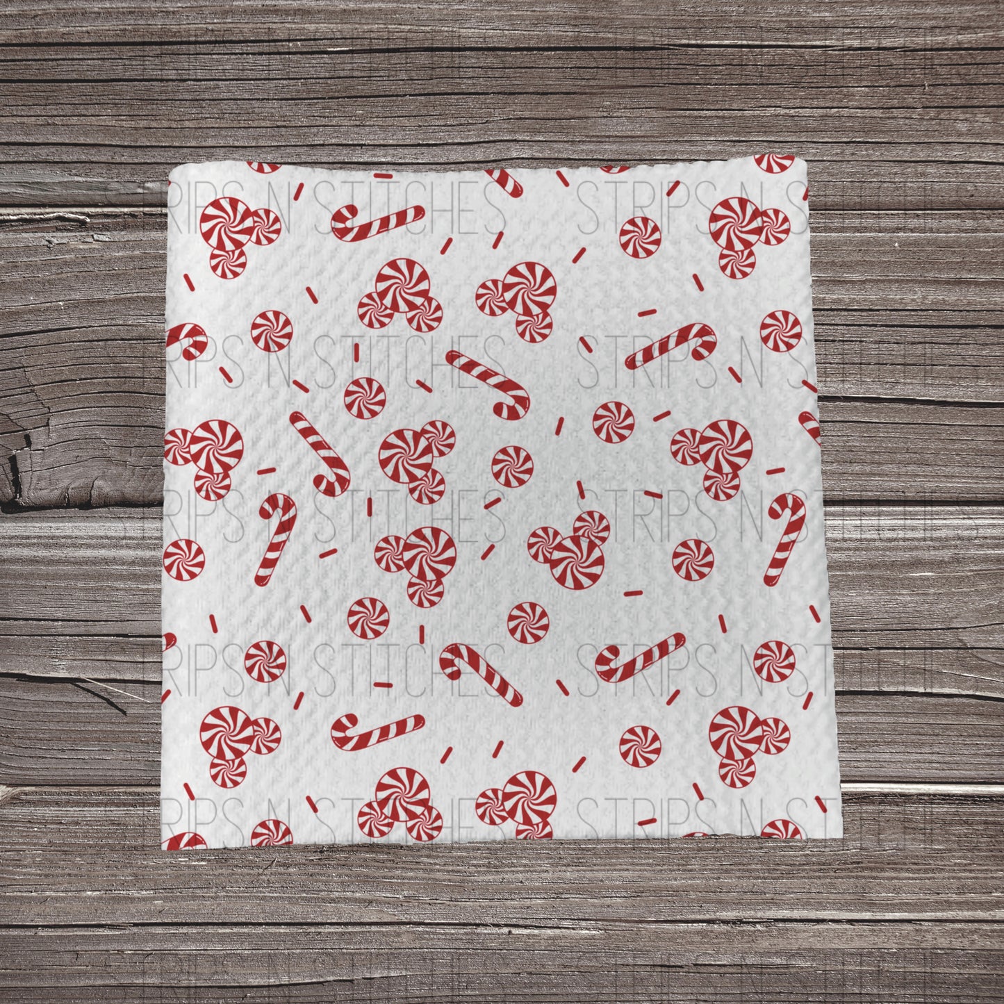 Peppermint Candy Scatter | Fabric Strip- Bow Making- Headwrap- Scrunchies
