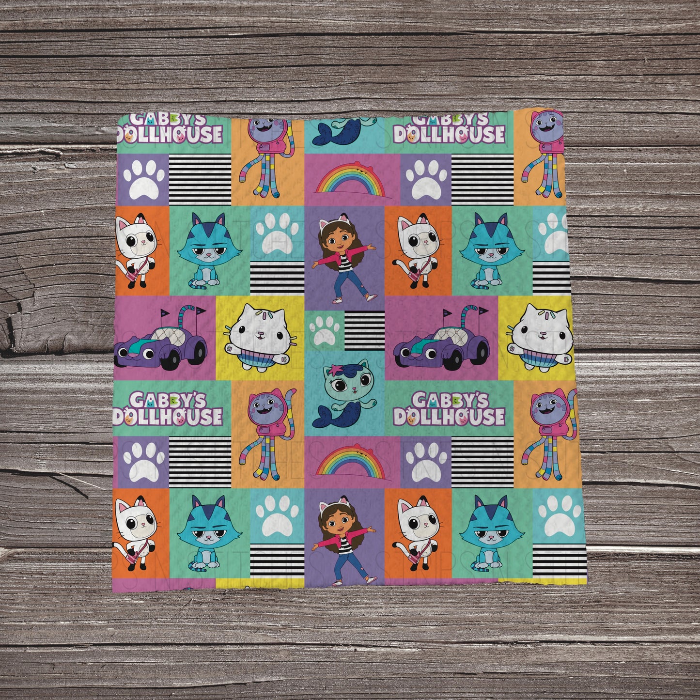 Gabby’s Dollhouse Patchwork | Fabric Strip- Bow Making- Headwraps- Scrunchies