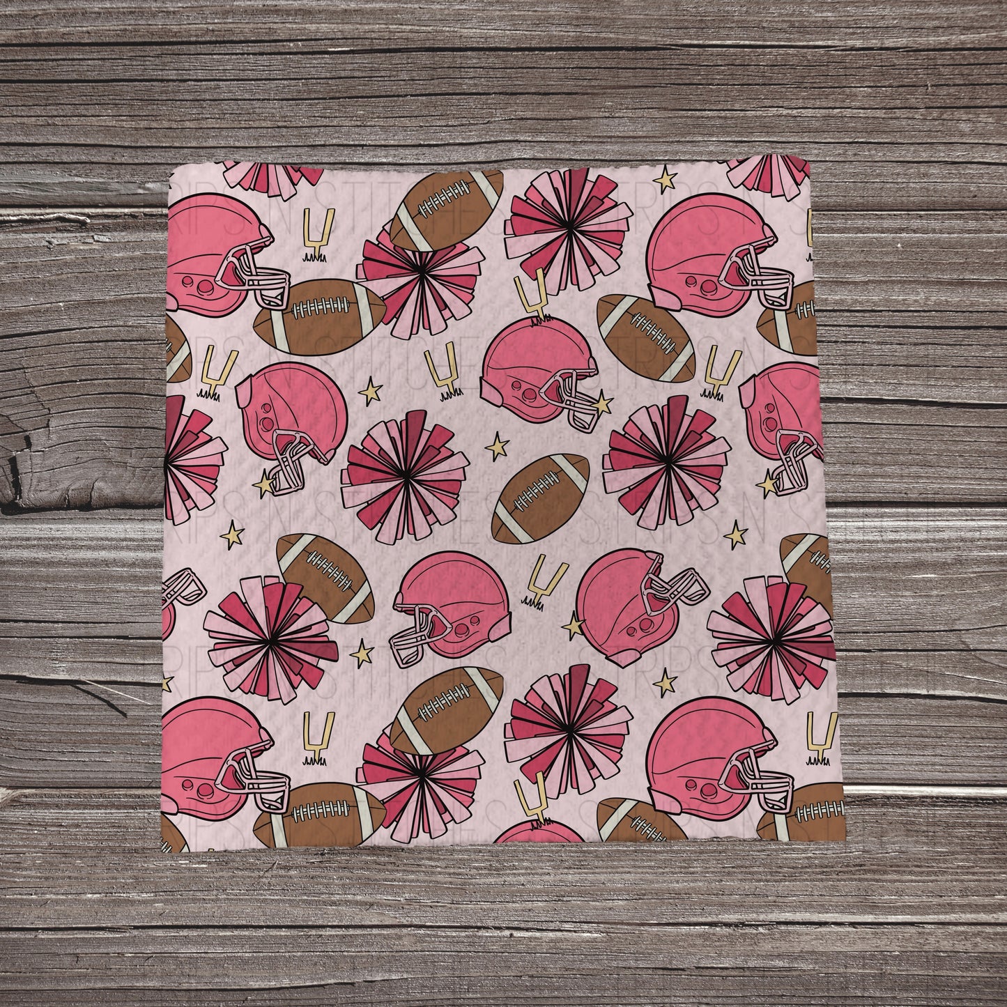 Pink Football & PomPoms | Bullet Fabric Strip | Bow Making | Scrunchie | Headwraps