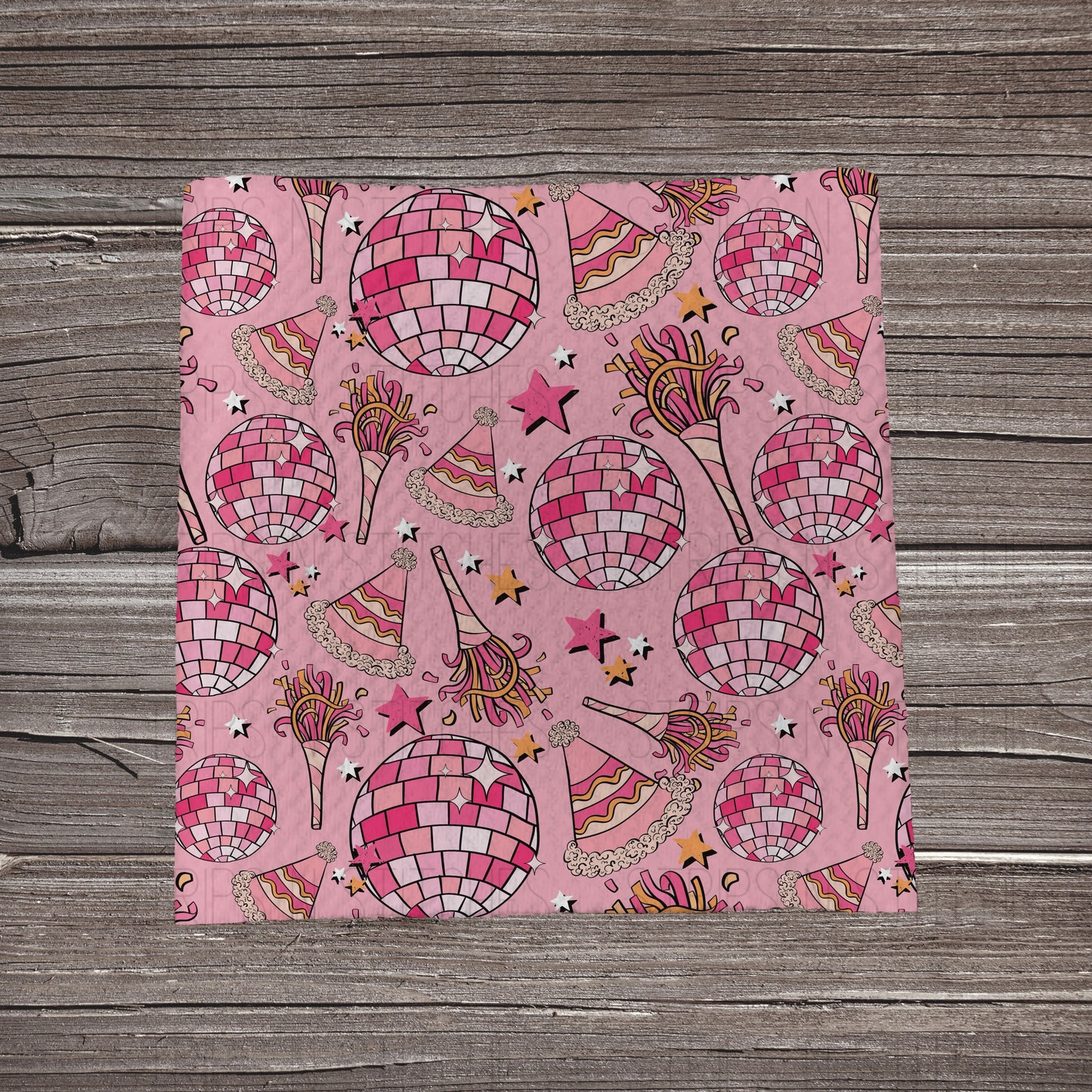 New Years Celebrations Pink | Bullet Fabric Strip | Bow Making | Scrunchie | Headwraps