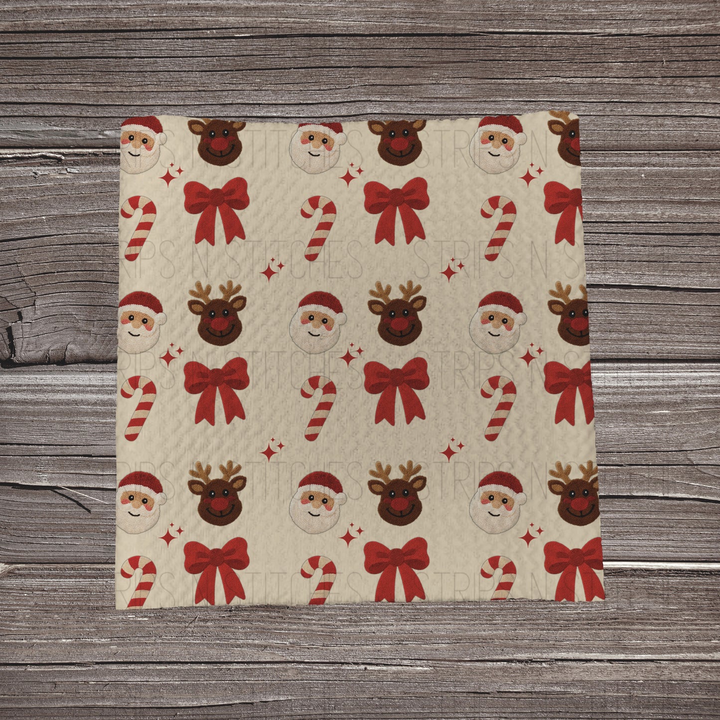 Faux Chenille Christmas Scatter | Bullet Fabric Strip | Bow Making | Scrunchie | Headwraps