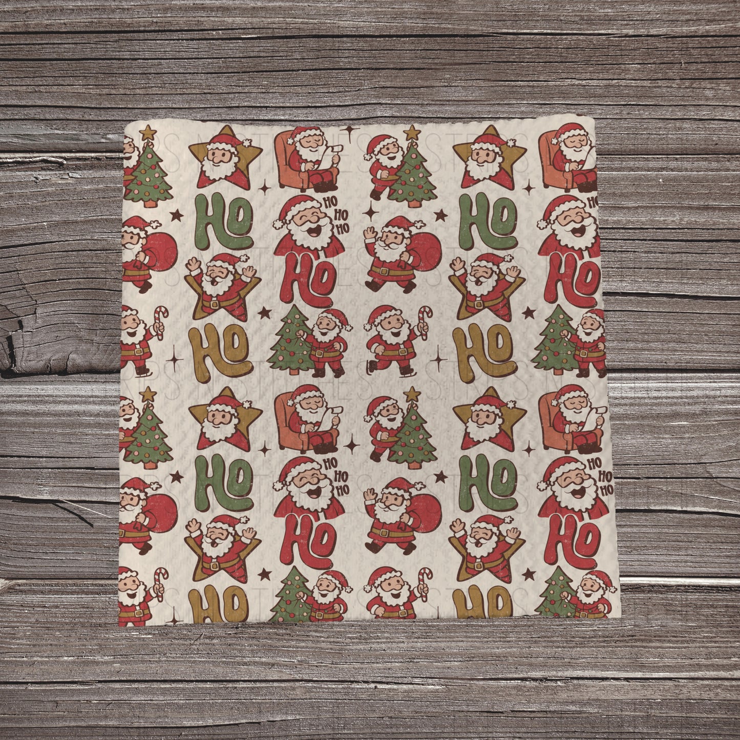 Muted Ho Ho Ho Santa | Bullet Fabric Strip | Bow Making | Scrunchie | Headwraps