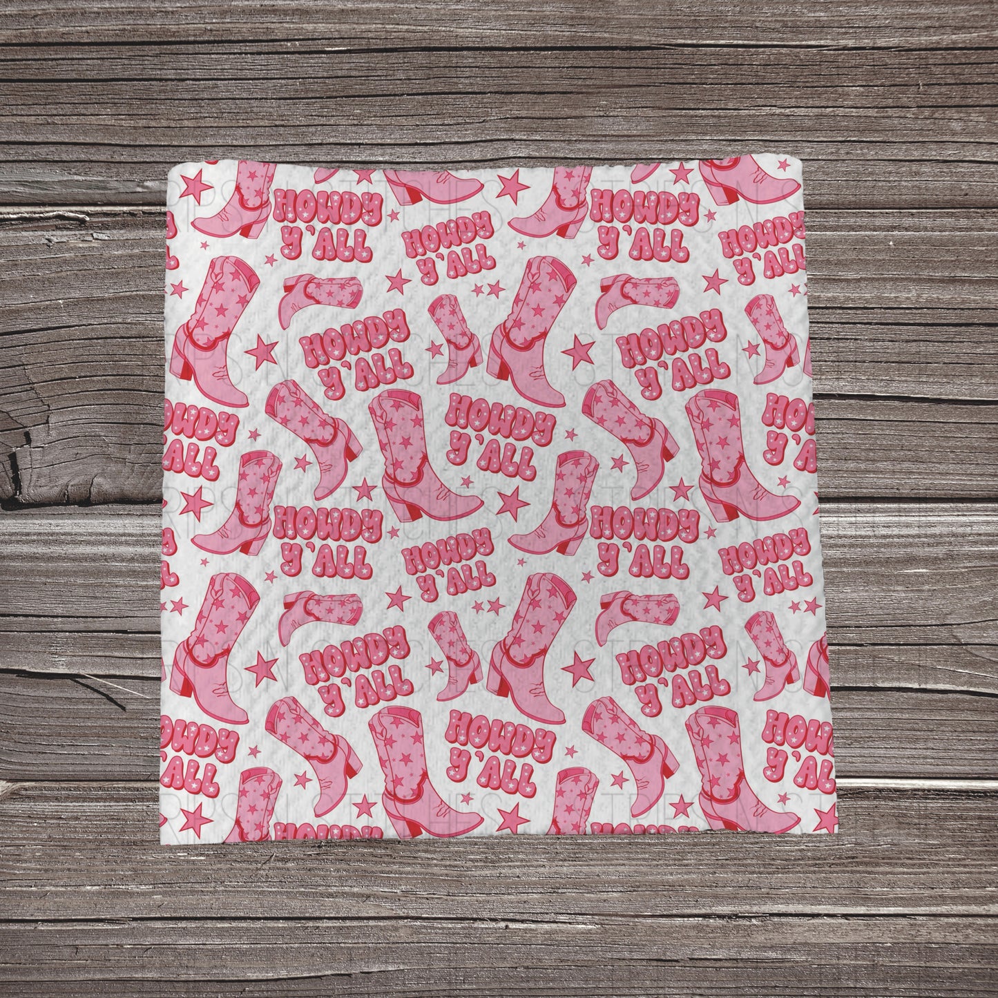 Howdy Y’all Pink Boots | Bullet Fabric Strip | Bow Making | Scrunchie | Headwraps