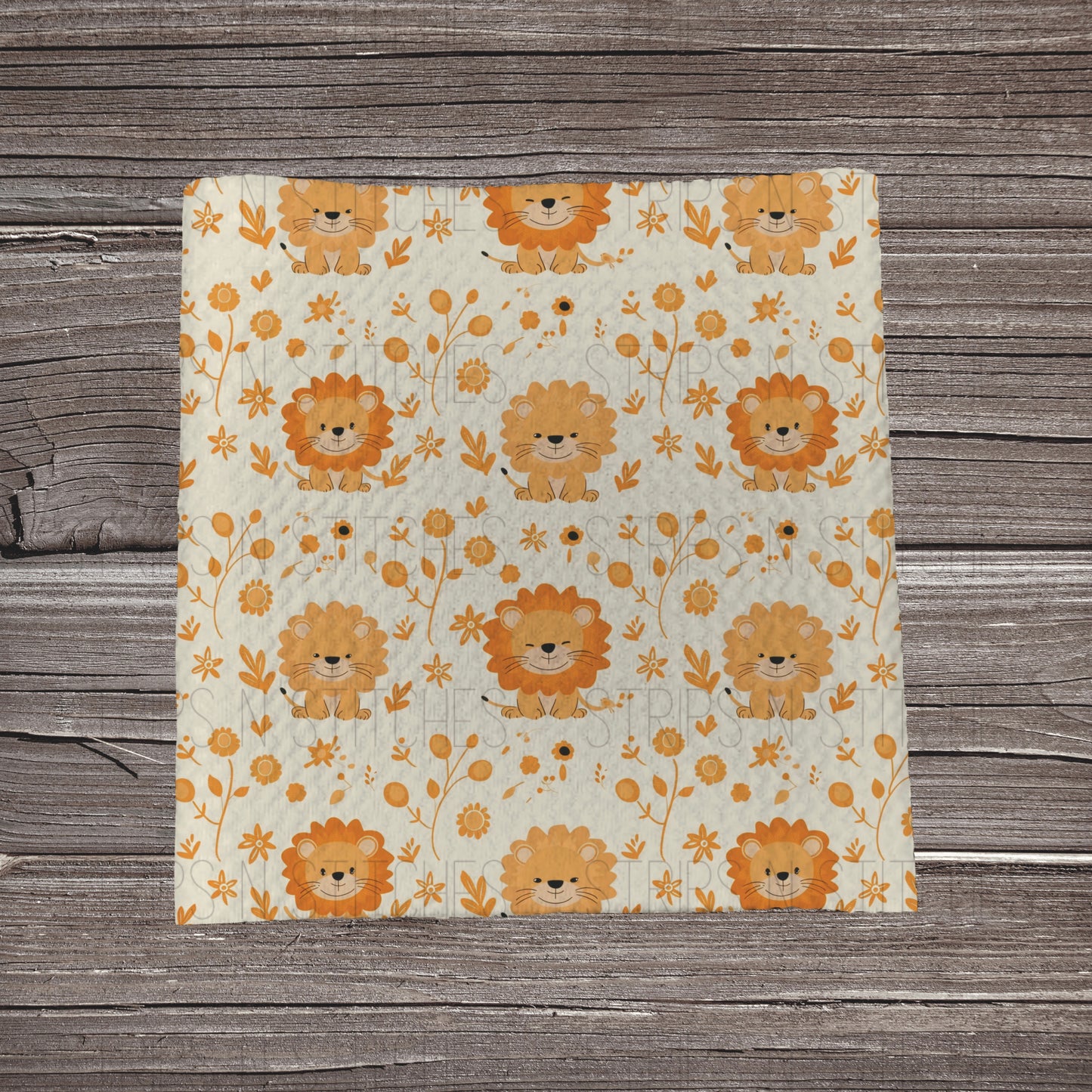 Baby Lion | Fabric Strip- Bow Making- Headwraps- Scrunchies