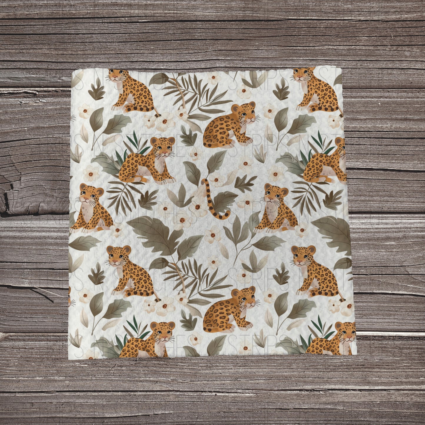 Baby Cheetah | Fabric Strip- Bow Making- Headwraps- Scrunchies