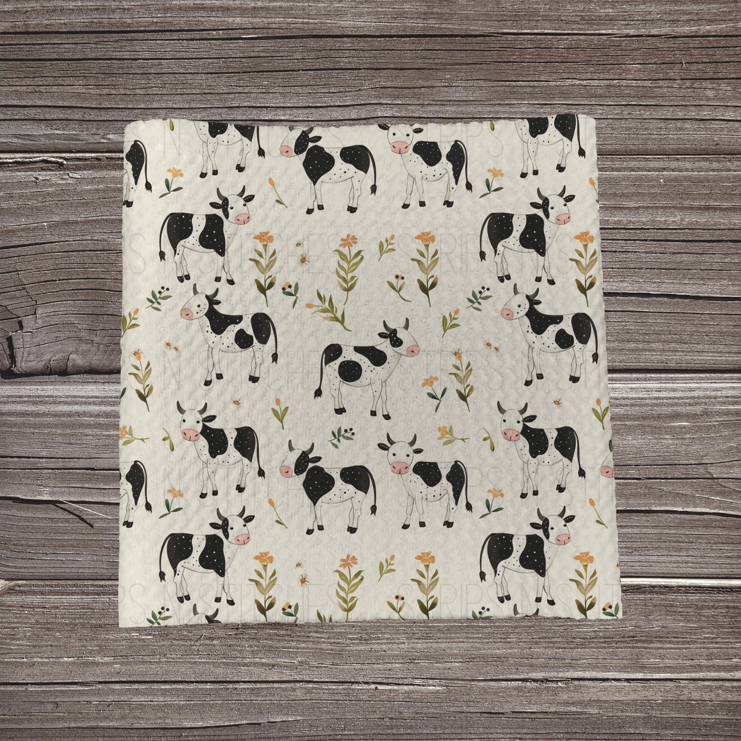 Farm Cows | Fabric Strip- Bow Making- Headwraps- Scrunchies