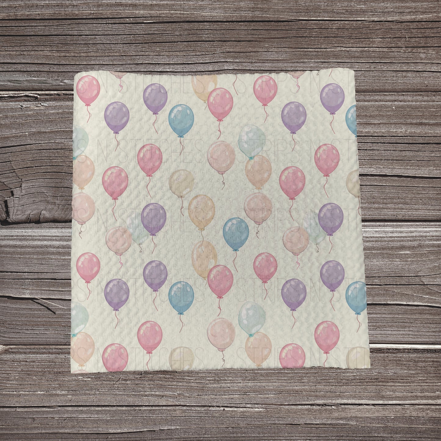 Pastel Balloons | Fabric Strip- Bow Making- Headwraps- Scrunchies
