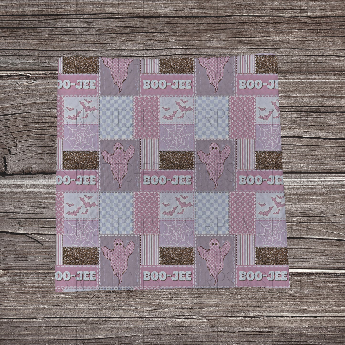 Purple Boo-Jee Patchwork | Bullet Fabric Strip | Bow Making | Scrunchie | Headwraps