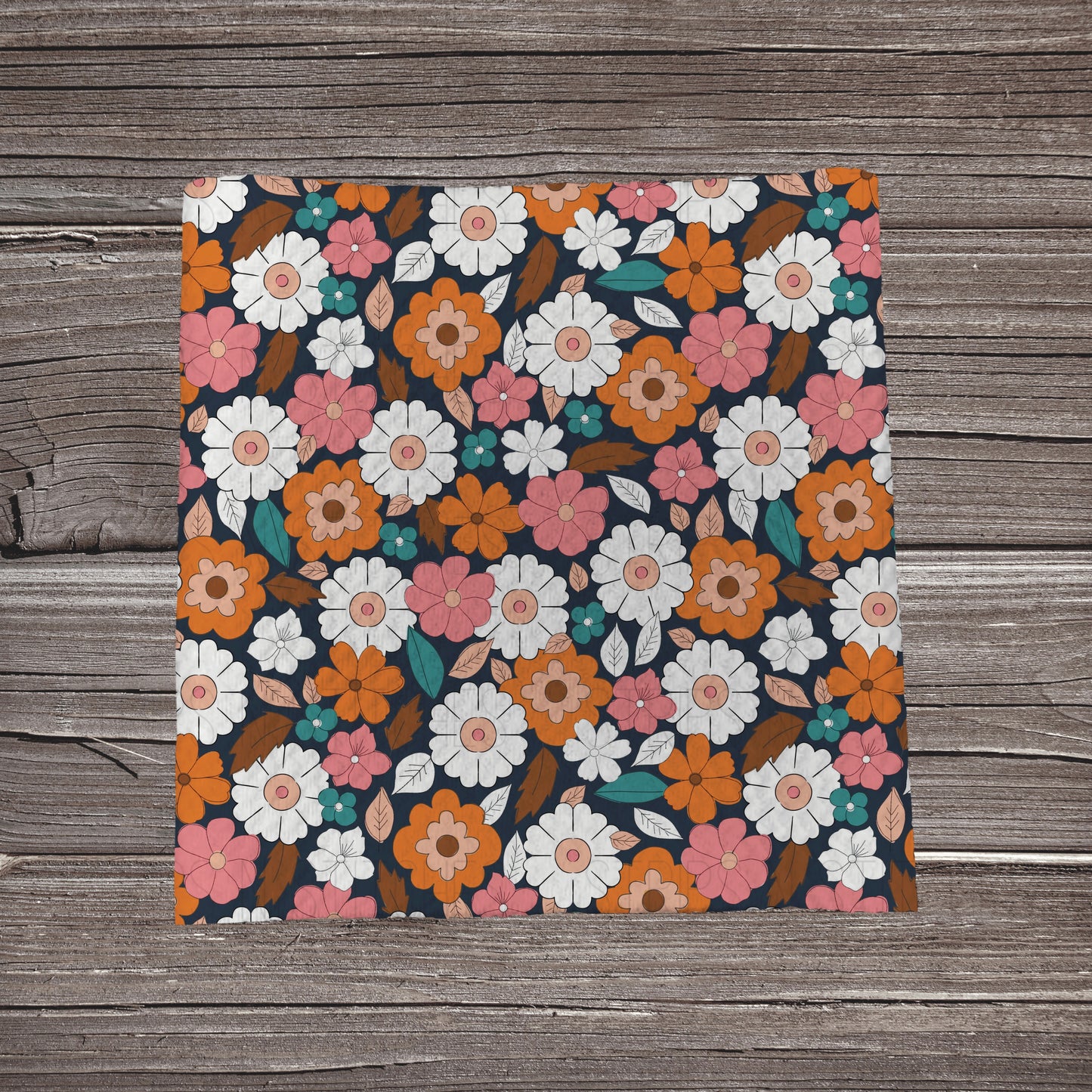 Stacked Autumn Floral | Fabric Strip- Bow Making- Headwraps- Scrunchies