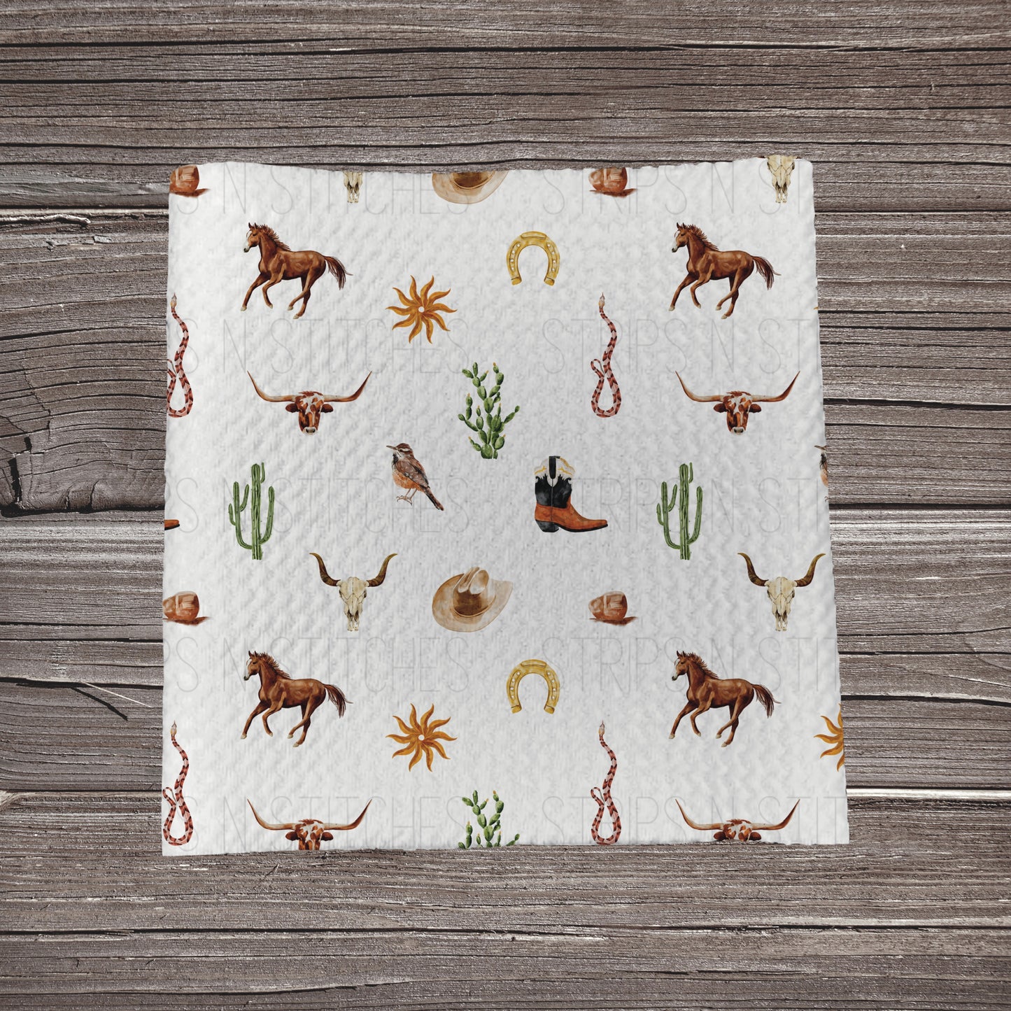 In the Wild West | Fabric Strip- Bow Making- Headwraps- Scrunchies