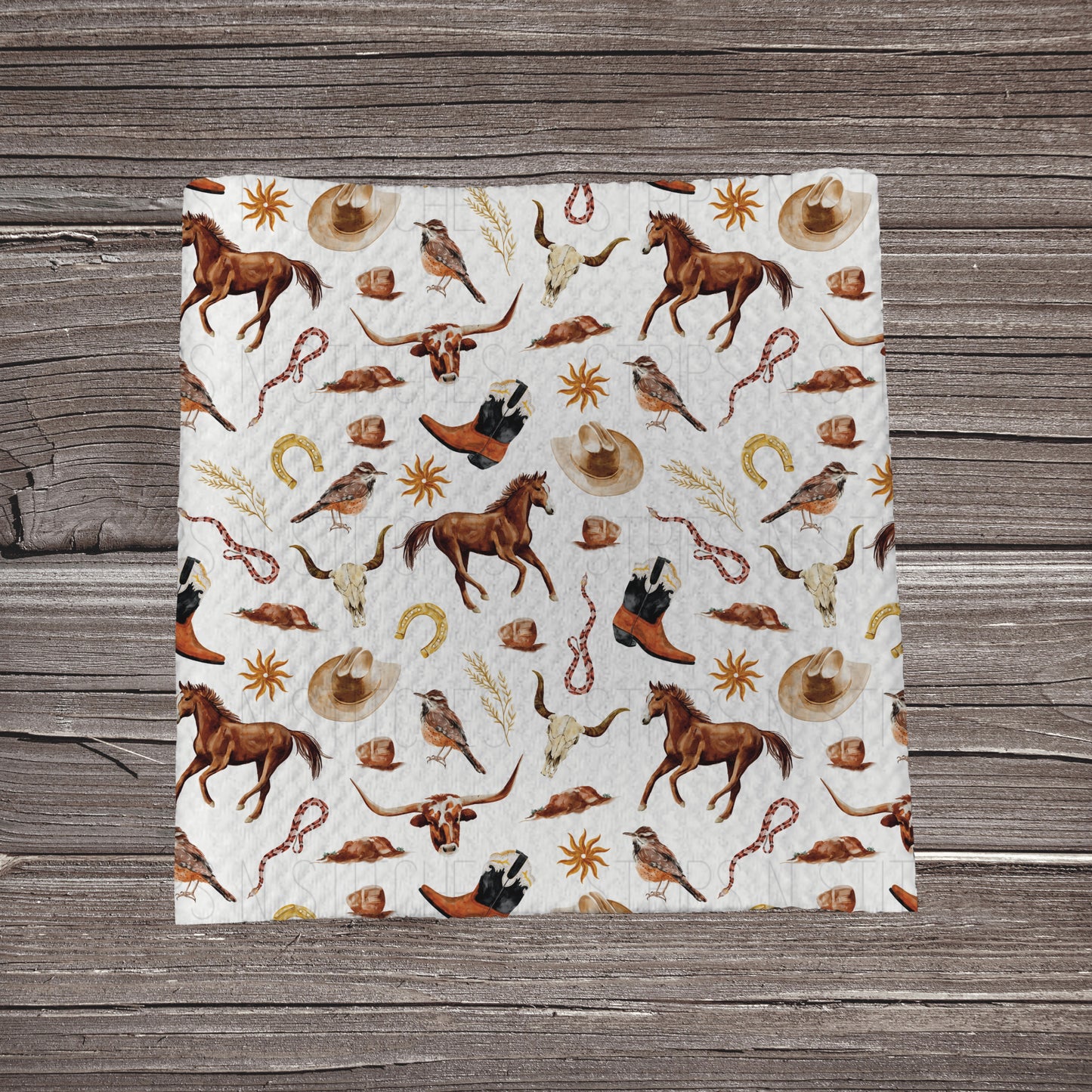 Wild West Scatter | Fabric Strip- Bow Making- Headwraps- Scrunchies